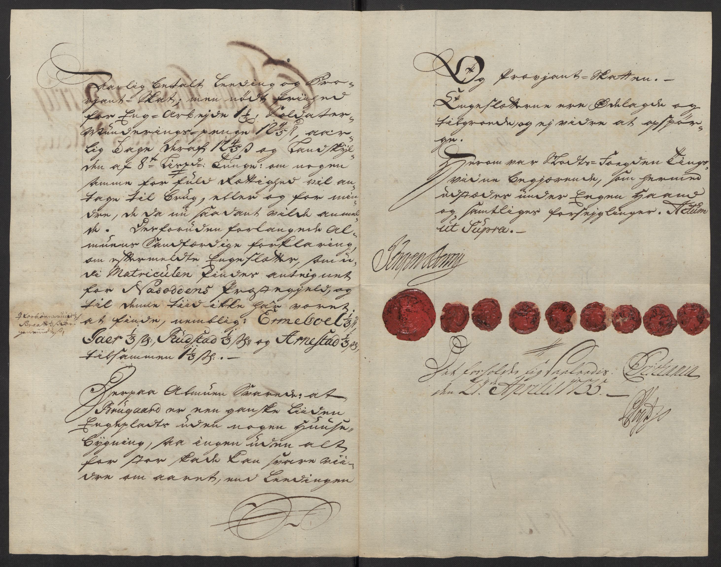 Rentekammeret inntil 1814, Reviderte regnskaper, Fogderegnskap, AV/RA-EA-4092/R10/L0473: Fogderegnskap Aker og Follo, 1734, p. 232