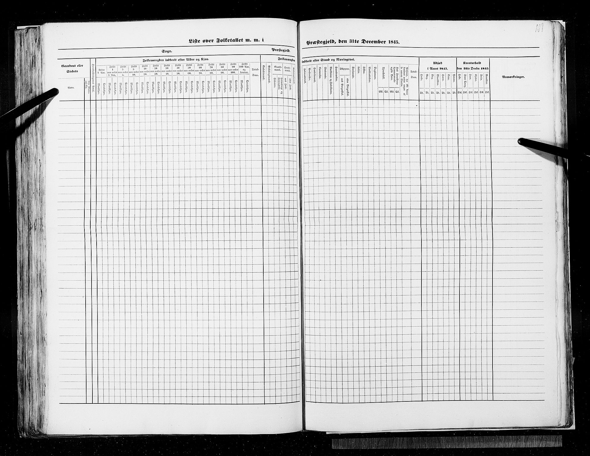 RA, Census 1845, vol. 9A: Nordre Trondhjems amt, 1845, p. 108