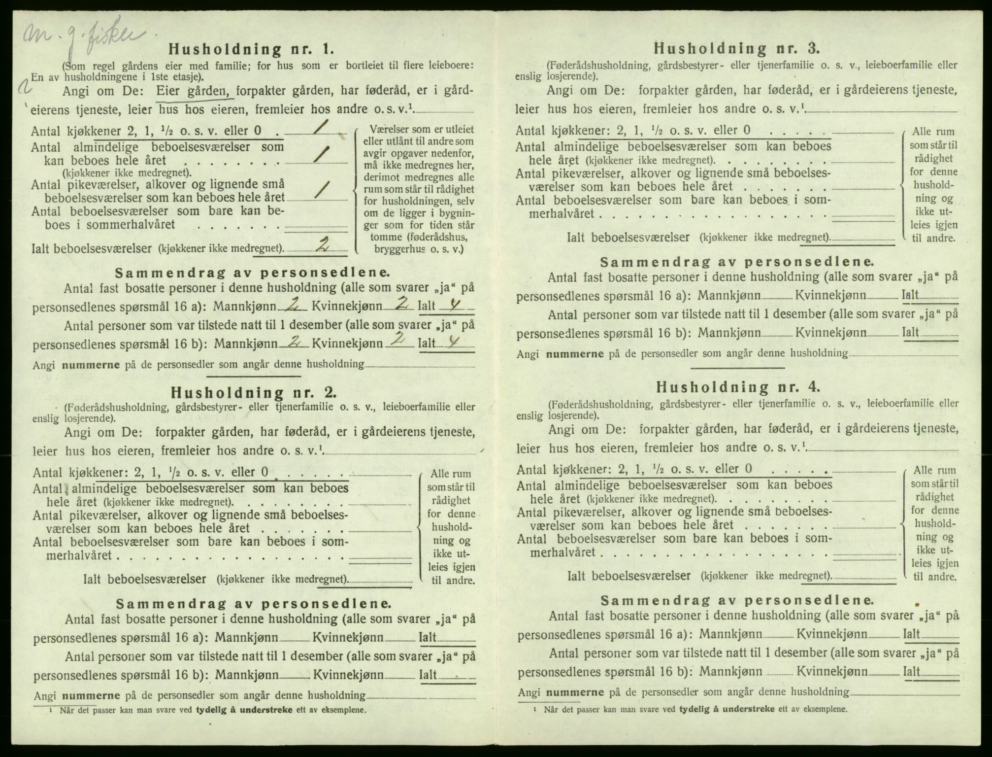 SAB, 1920 census for Stord, 1920, p. 64