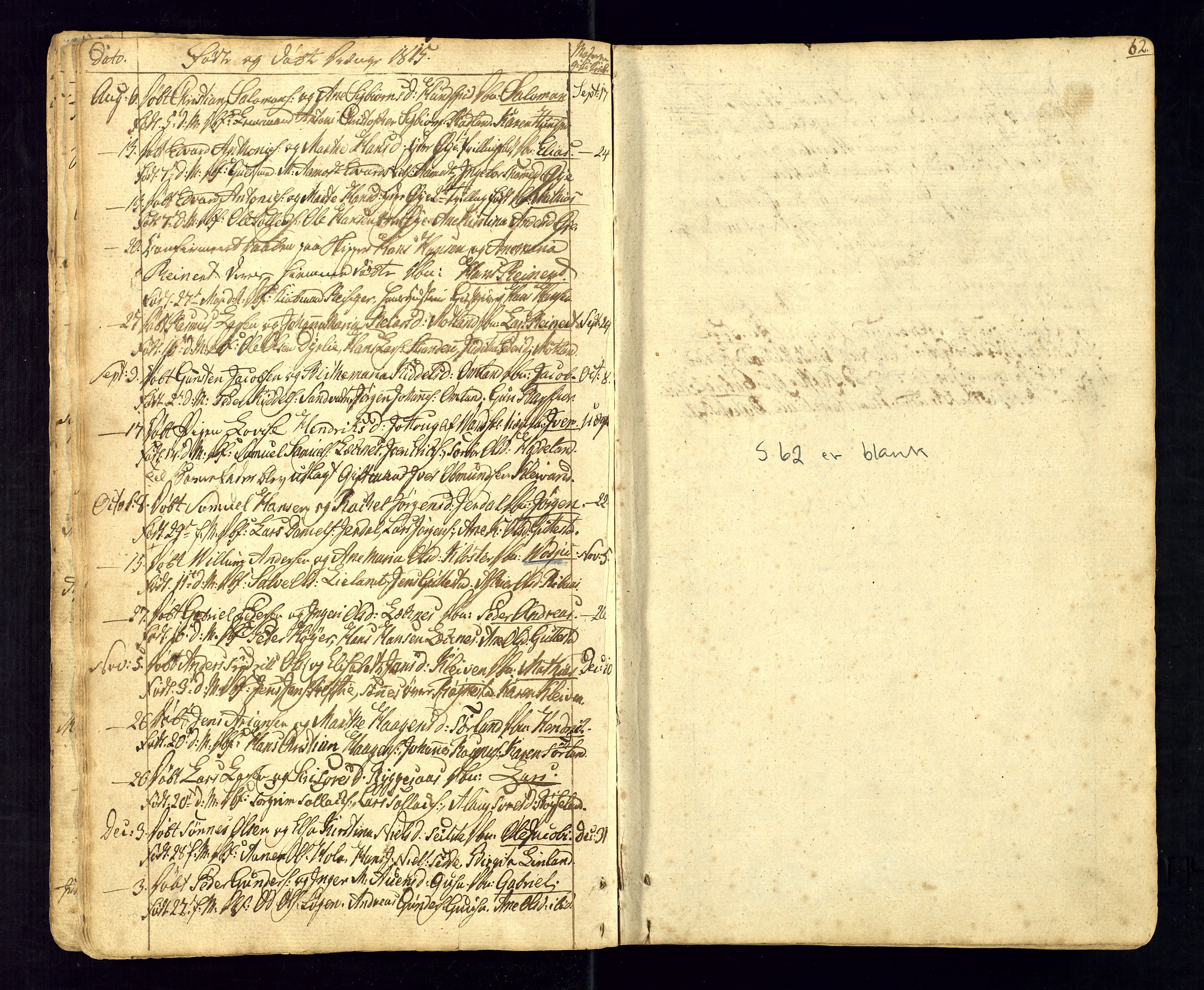 Kvinesdal sokneprestkontor, SAK/1111-0026/F/Fa/Fab/L0002: Parish register (official) no. A 2, 1789-1815, p. 62