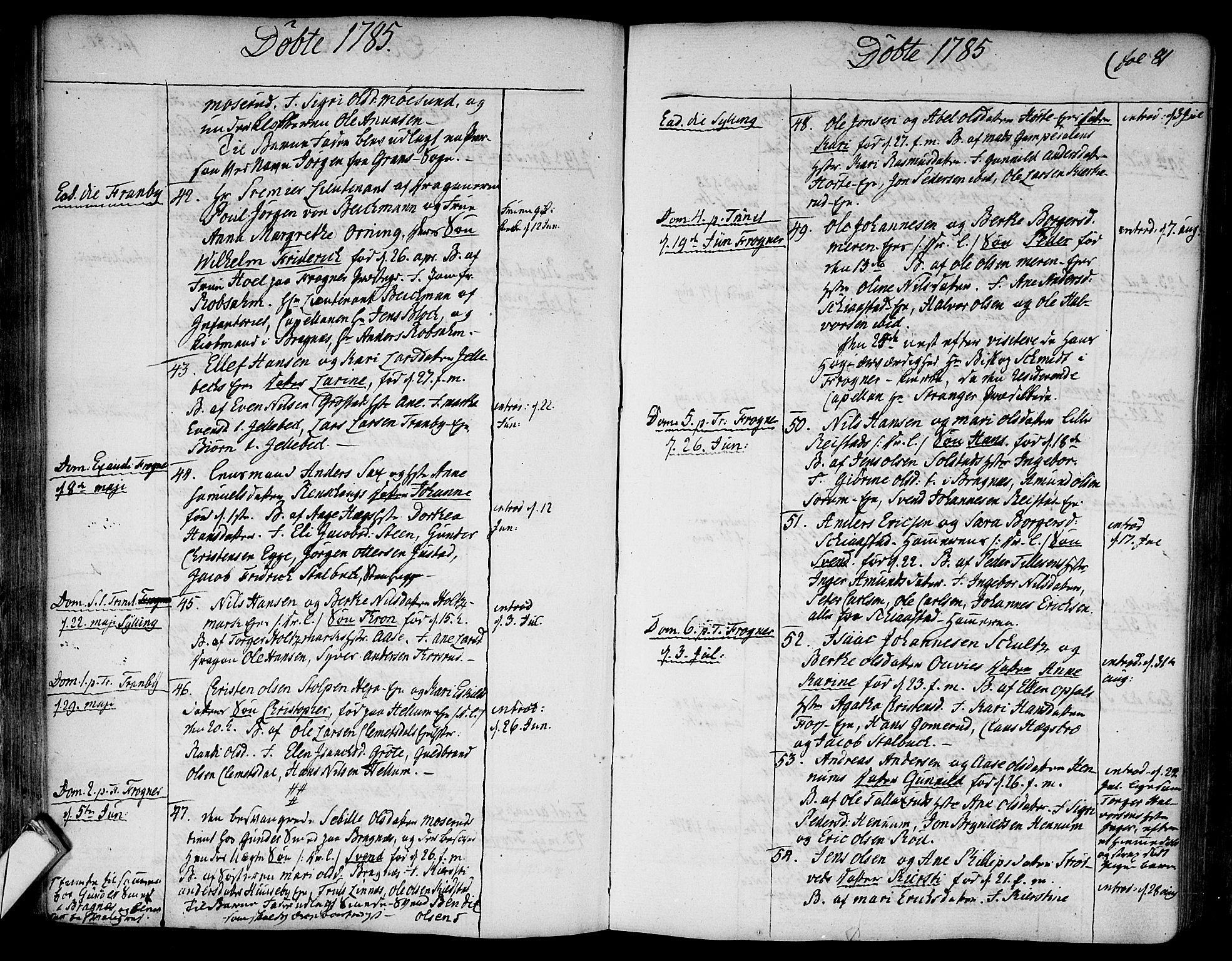 Lier kirkebøker, SAKO/A-230/F/Fa/L0006: Parish register (official) no. I 6, 1777-1794, p. 81