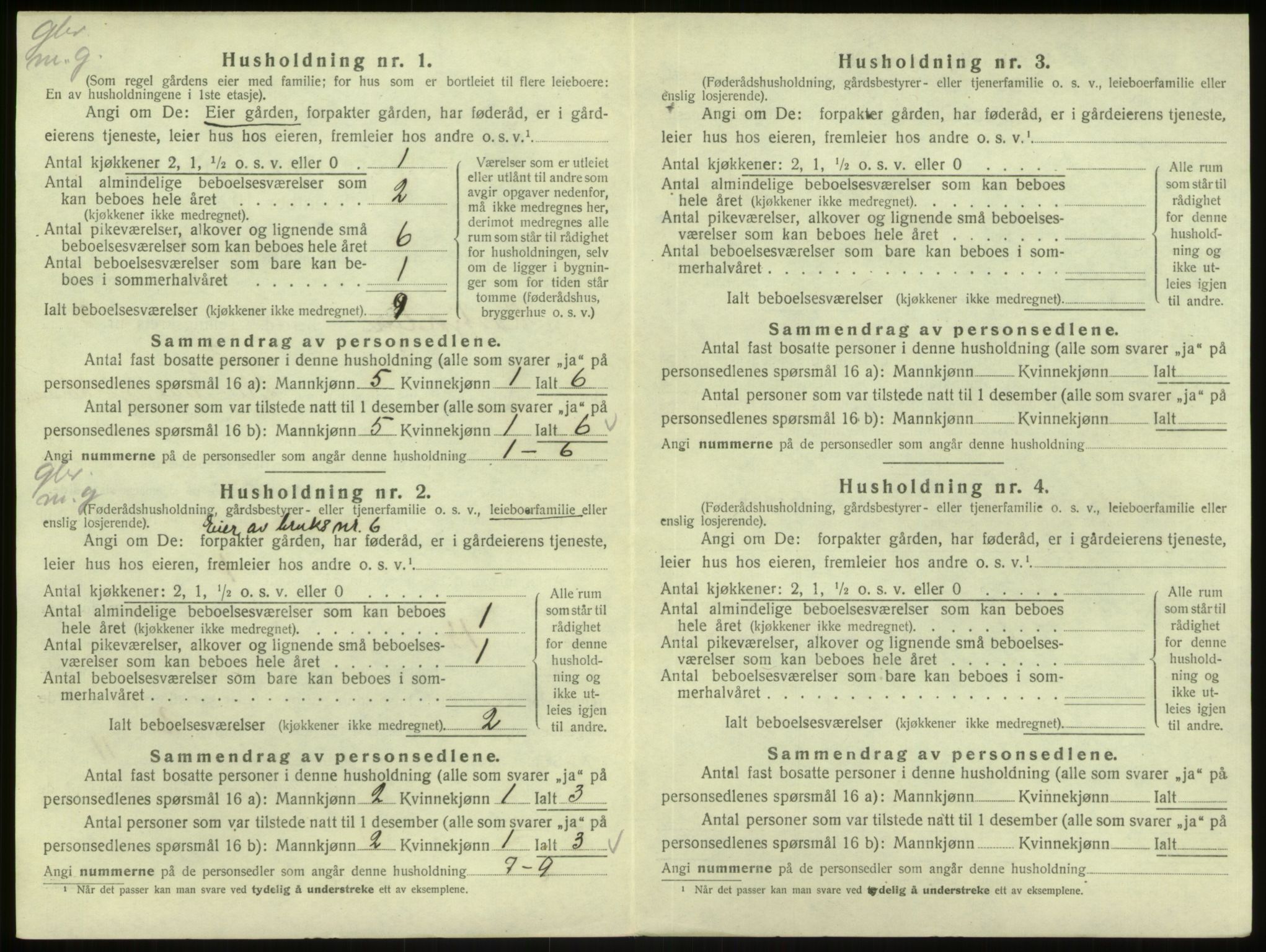 SAB, 1920 census for Masfjorden, 1920, p. 163