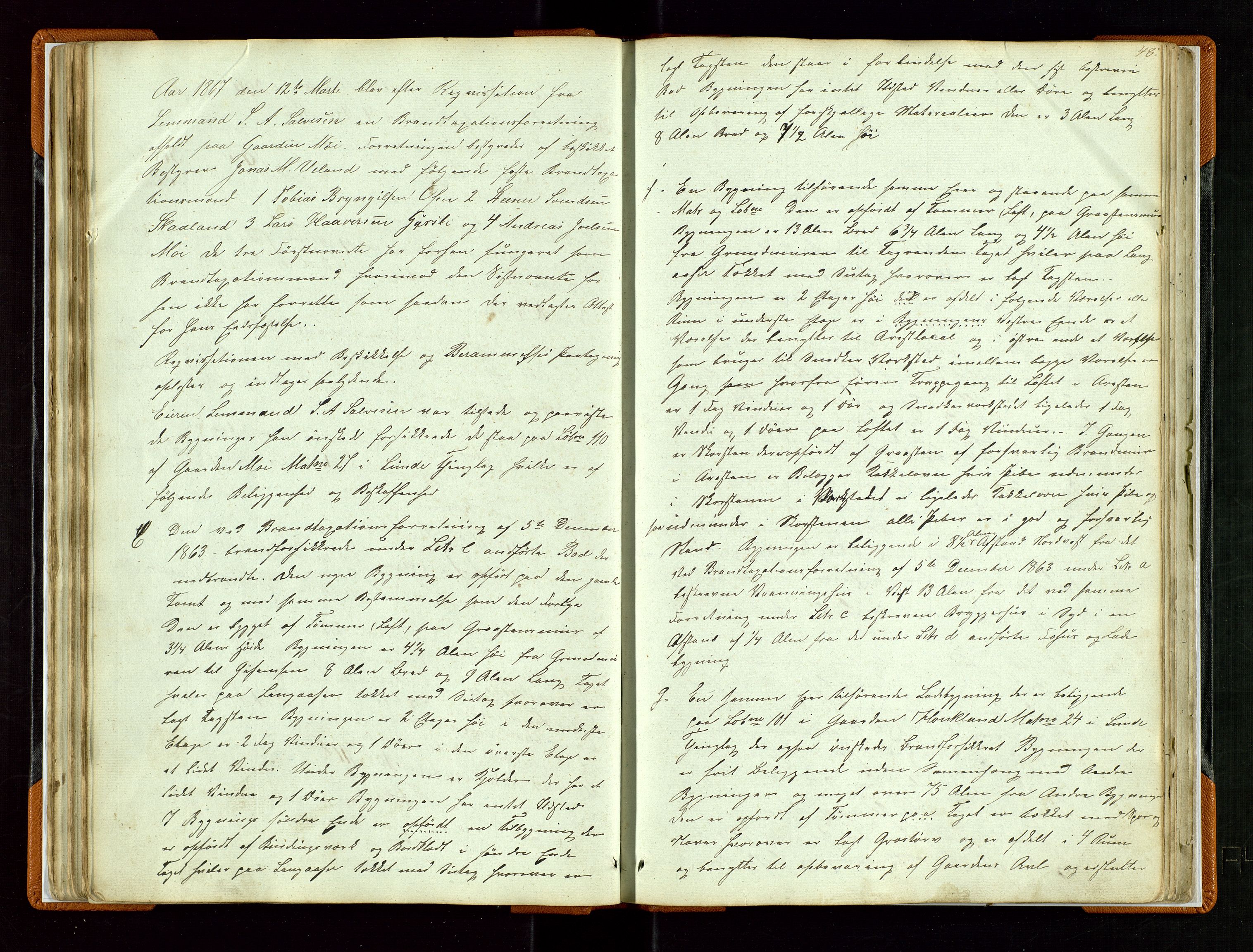 Lund lensmannskontor, AV/SAST-A-100303/Goa/L0001: "Brandtaxations-Protocol", 1848-1878, p. 47b-48a