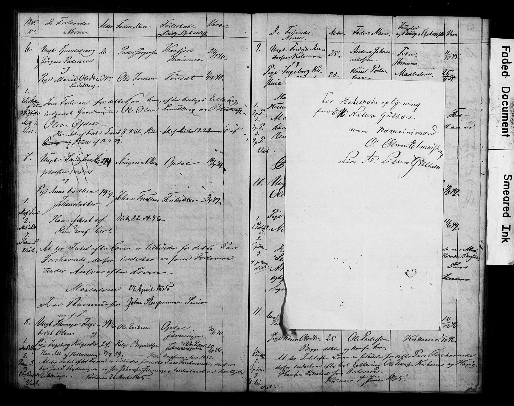 Målselv sokneprestembete, AV/SATØ-S-1311/I/Id/L0037: Banns register no. 37, 1853-1870
