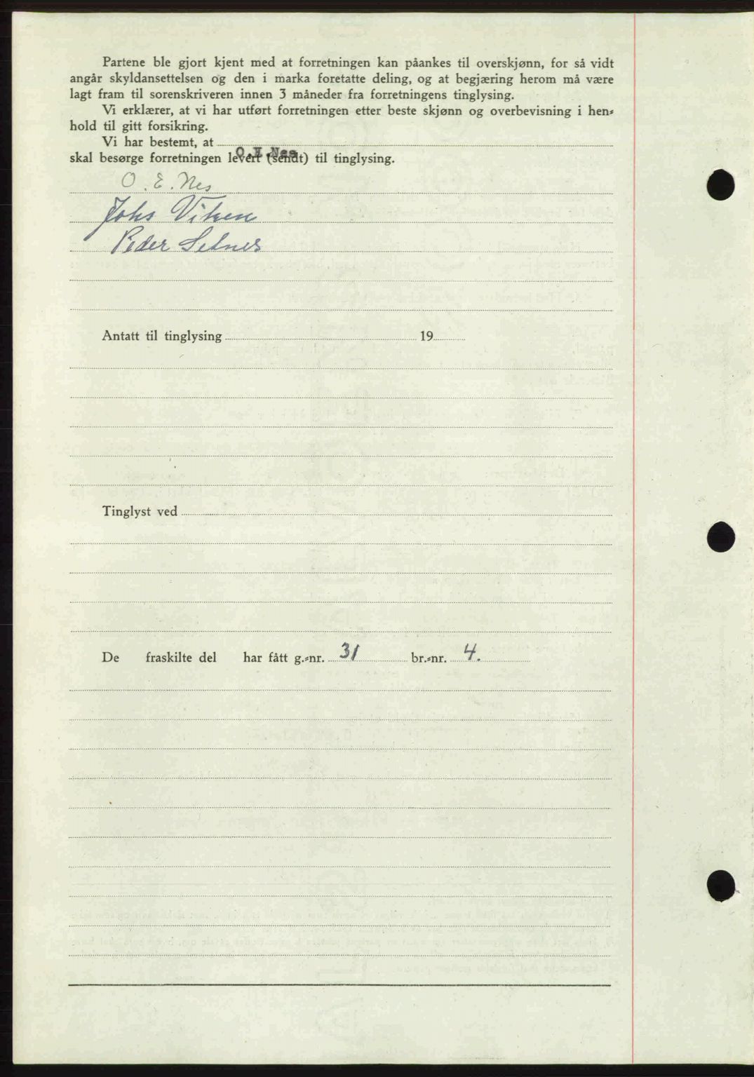 Romsdal sorenskriveri, AV/SAT-A-4149/1/2/2C: Mortgage book no. A21, 1946-1946, Diary no: : 2585/1946