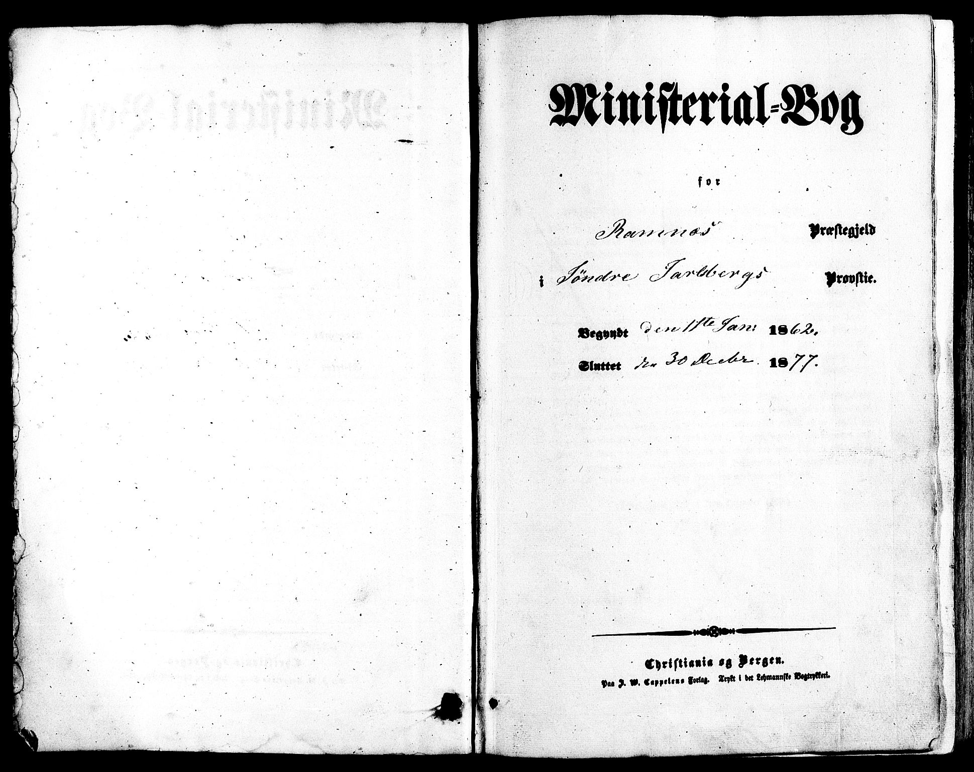 Ramnes kirkebøker, AV/SAKO-A-314/F/Fa/L0006: Parish register (official) no. I 6, 1862-1877