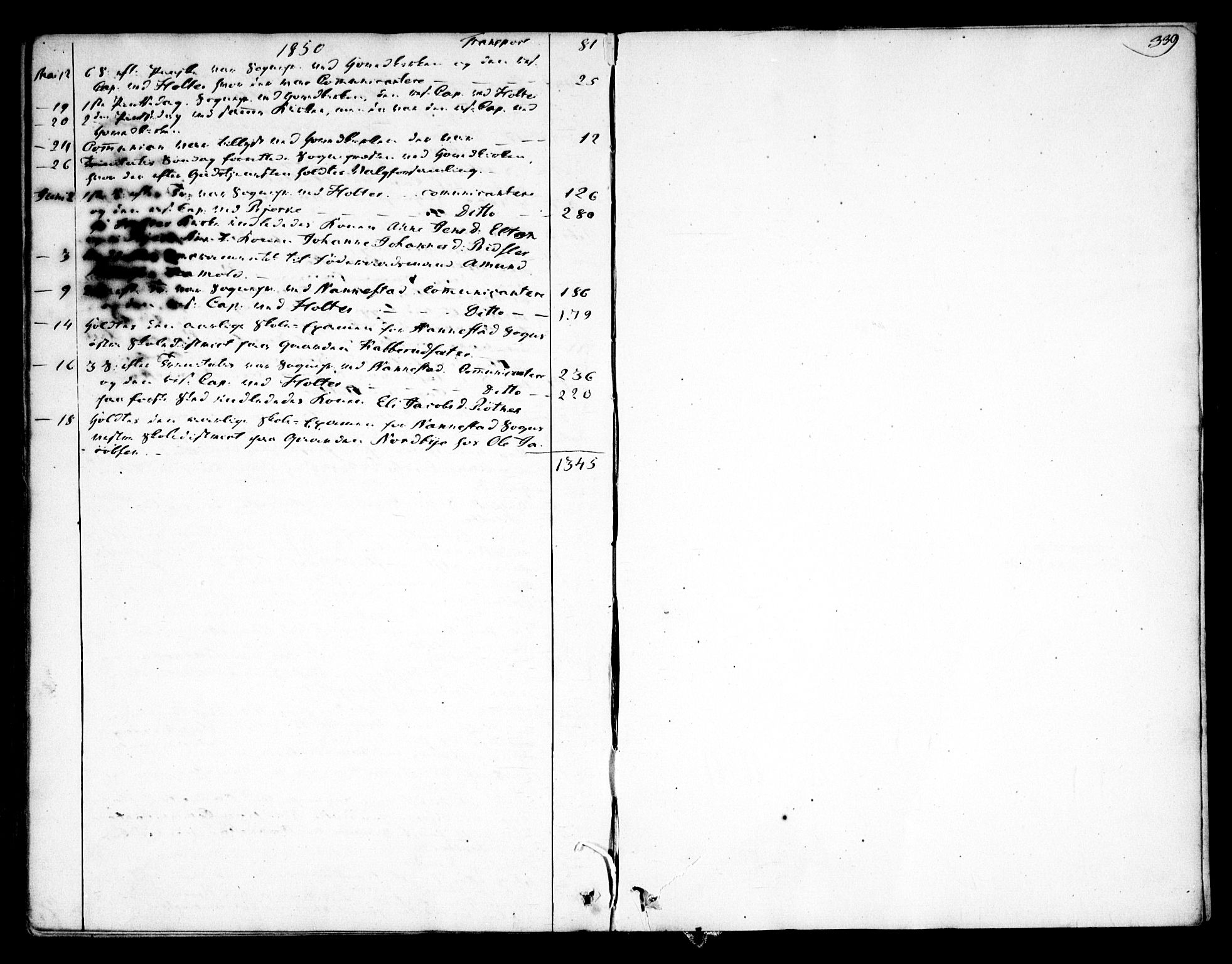 Nannestad prestekontor Kirkebøker, AV/SAO-A-10414a/F/Fa/L0010: Parish register (official) no. I 10, 1840-1850, p. 339