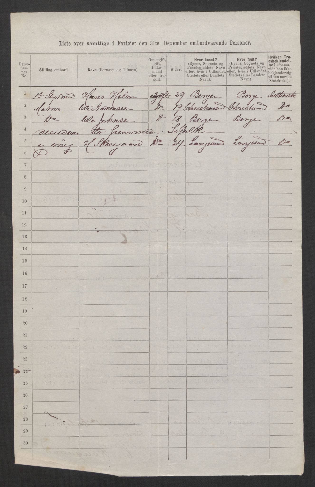 RA, 1875 census, lists of crew on ships: Ships in ports abroad, 1875, p. 779