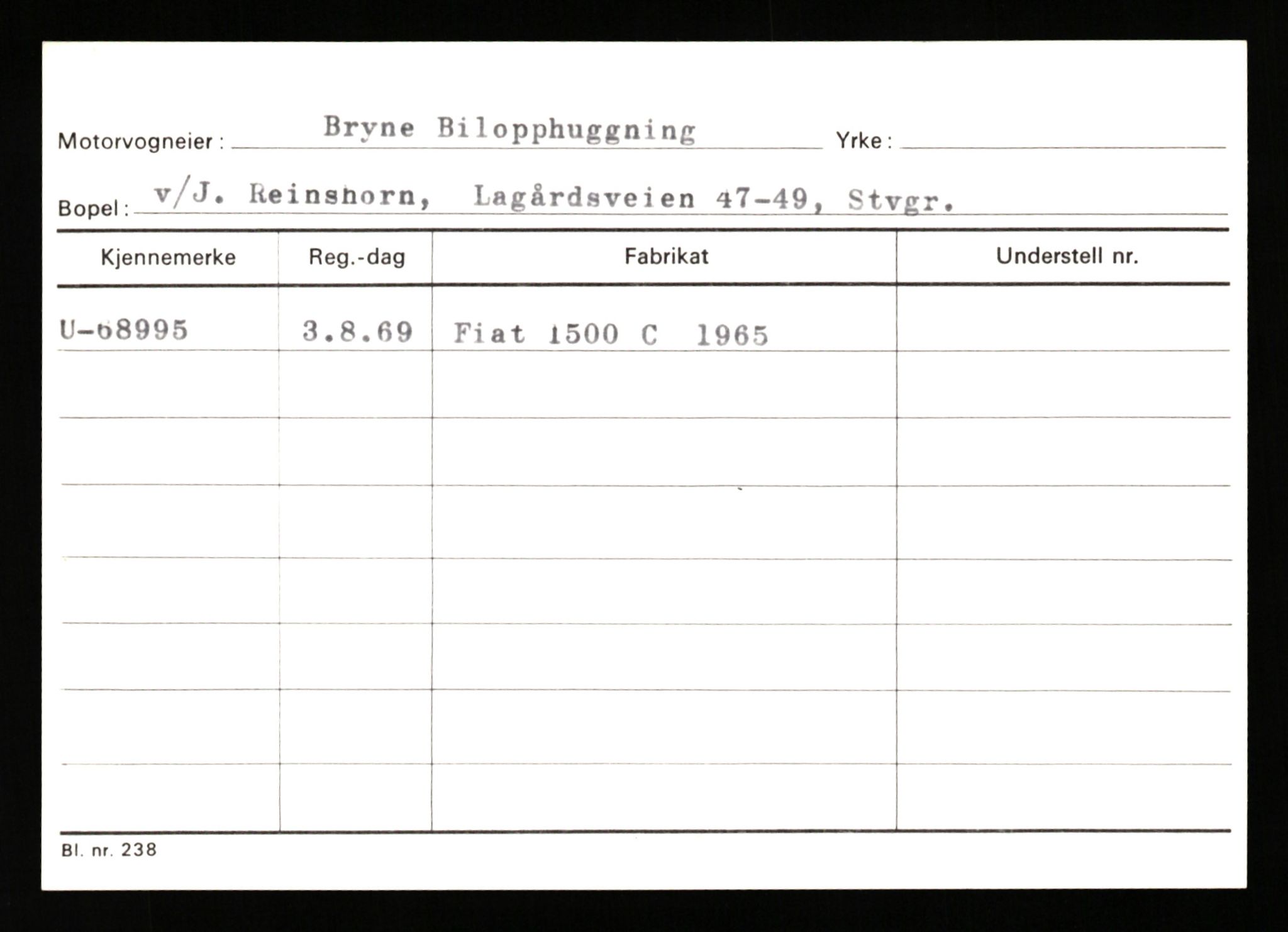 Stavanger trafikkstasjon, SAST/A-101942/0/G/L0008: Registreringsnummer: 67519 - 84533, 1930-1971, p. 143