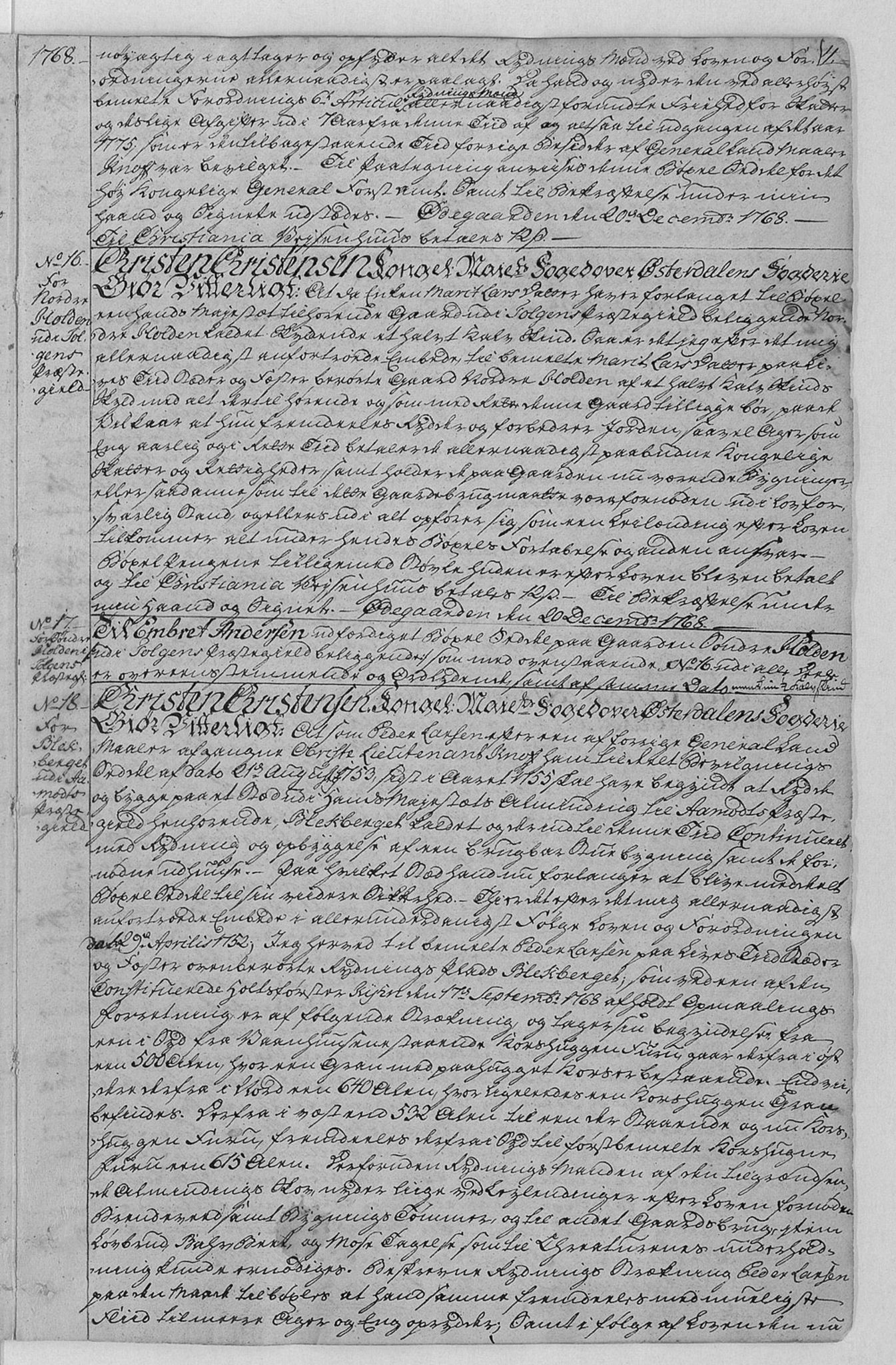 Østerdalen fogderi, AV/SAH-FOGDH-006/F/Fb/L0001: Bygselsprotokoll, 1765-1822, p. 4a
