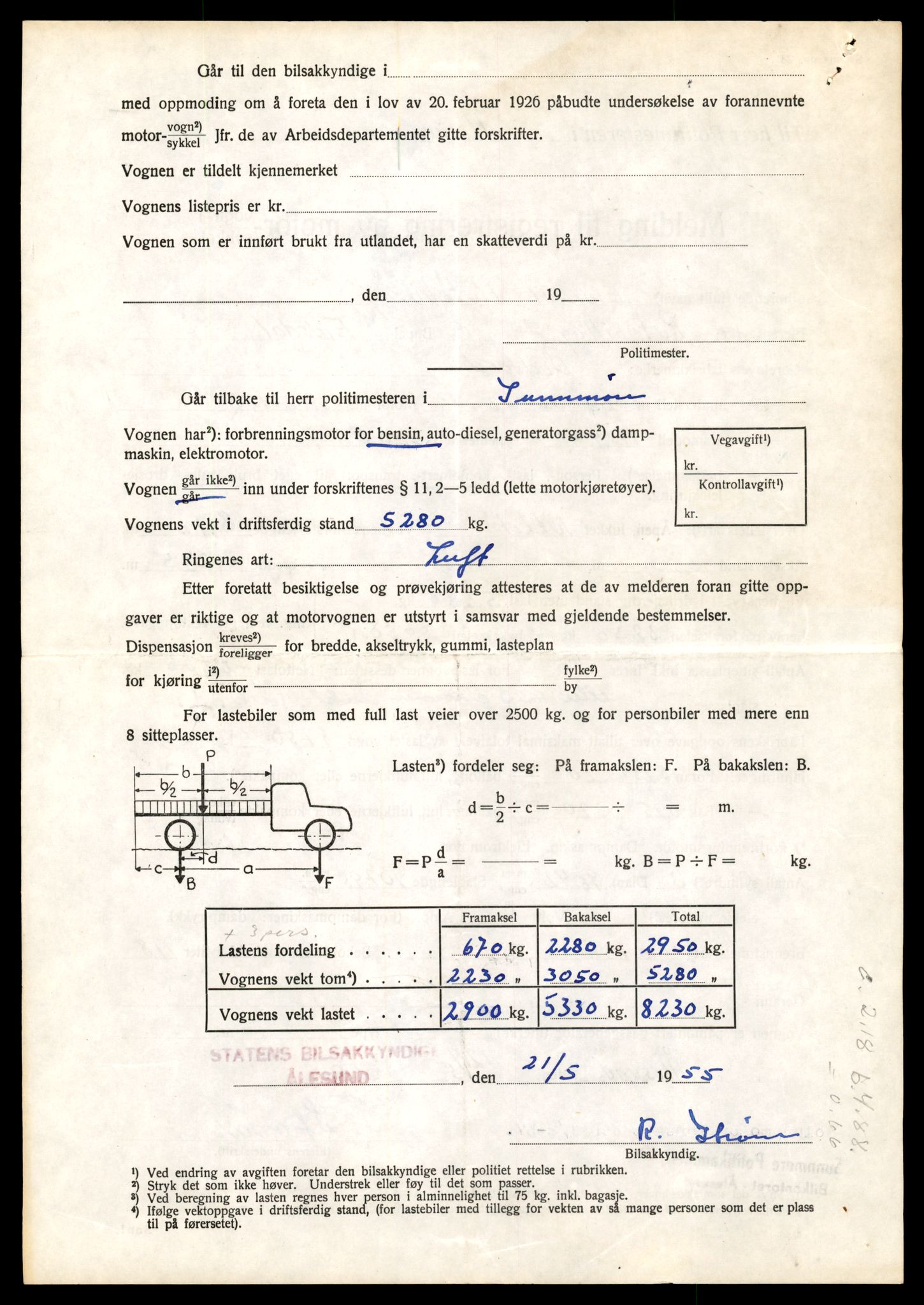 Møre og Romsdal vegkontor - Ålesund trafikkstasjon, SAT/A-4099/F/Fe/L0011: Registreringskort for kjøretøy T 1170 - T 1289, 1927-1998, p. 2433