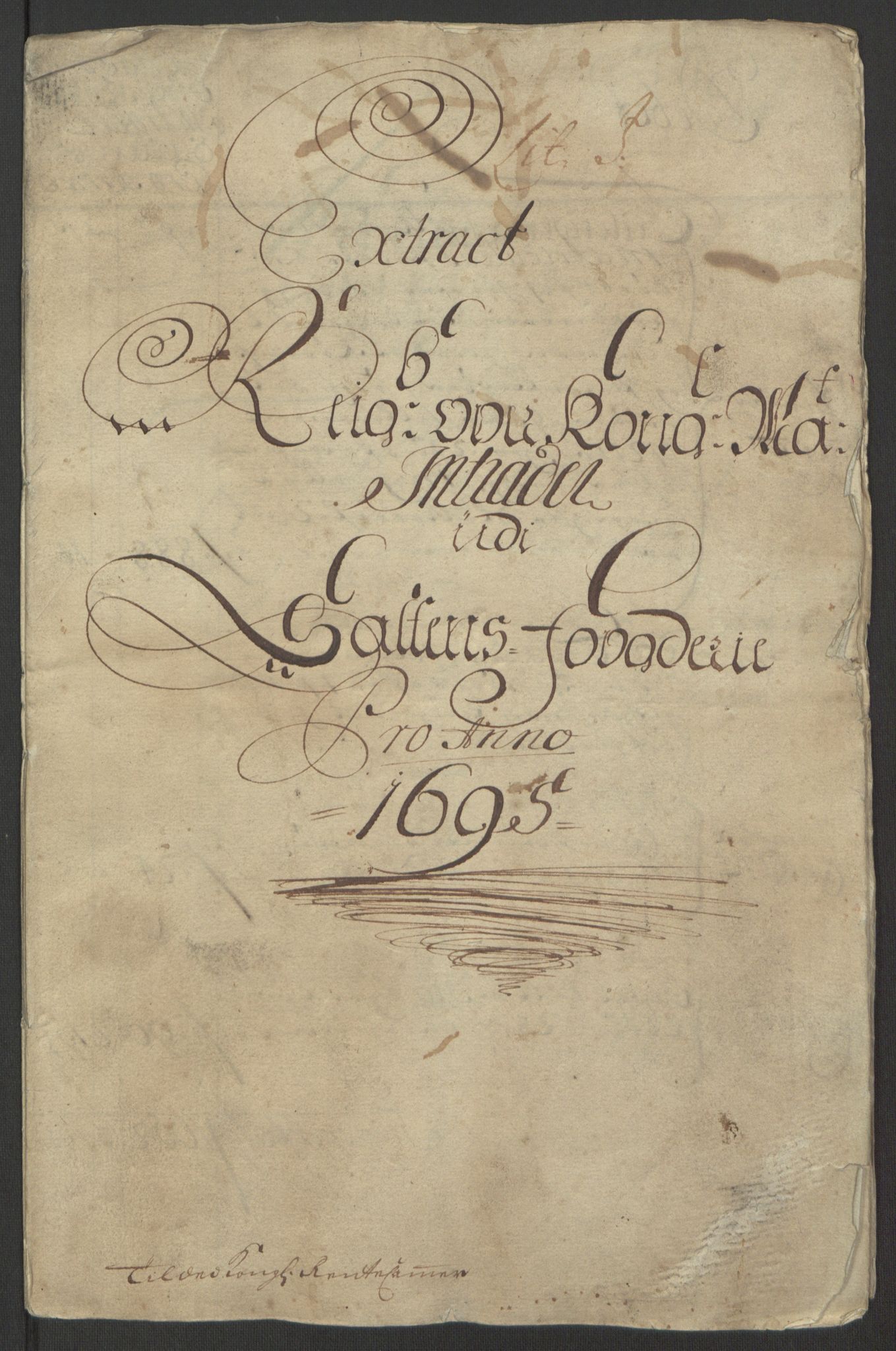 Rentekammeret inntil 1814, Reviderte regnskaper, Fogderegnskap, RA/EA-4092/R66/L4578: Fogderegnskap Salten, 1694-1696, p. 101