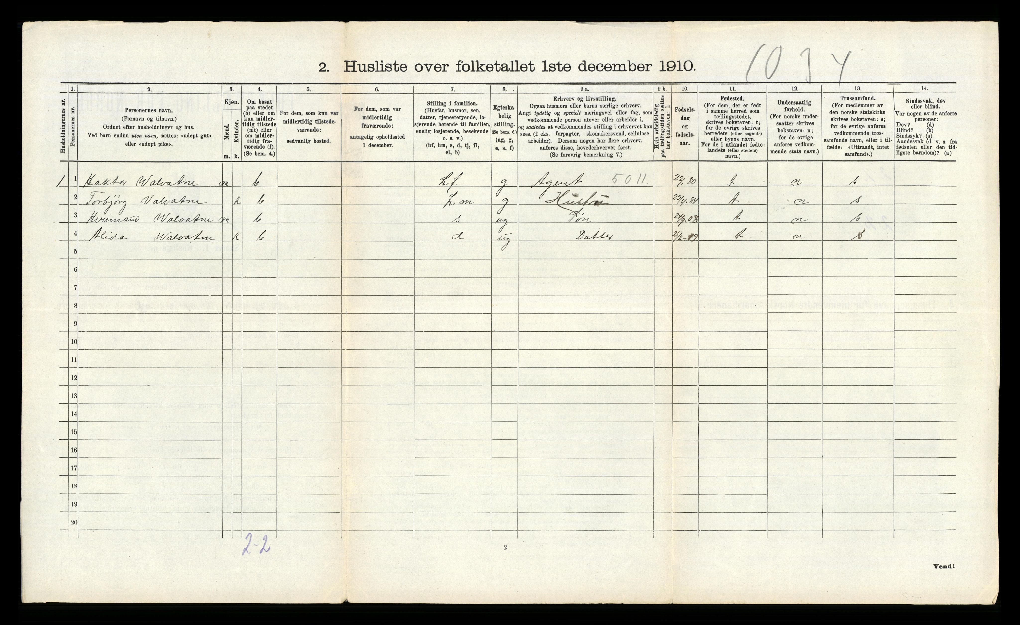 RA, 1910 census for Kvinnherad, 1910, p. 1686