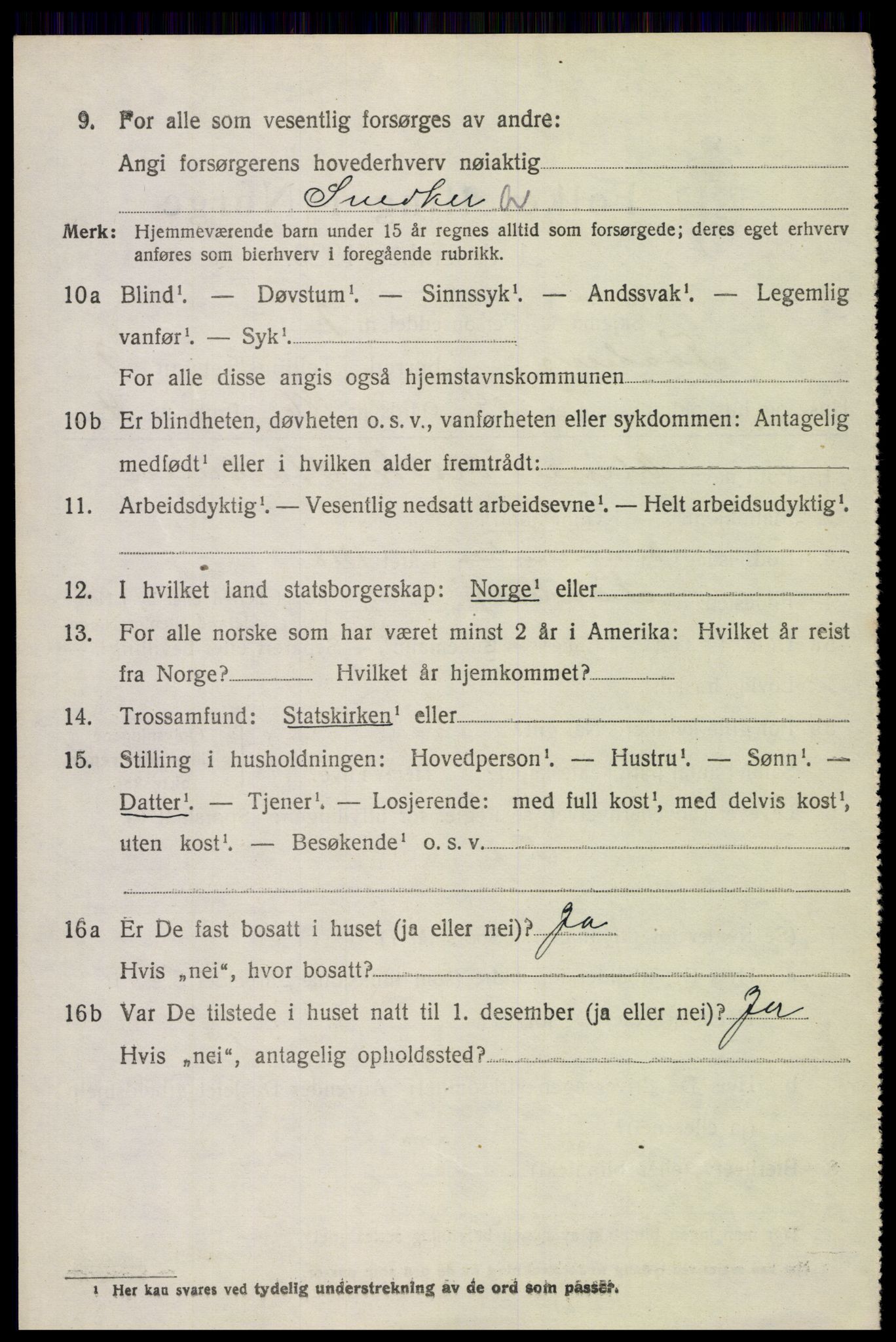 SAH, 1920 census for Fåberg, 1920, p. 11545