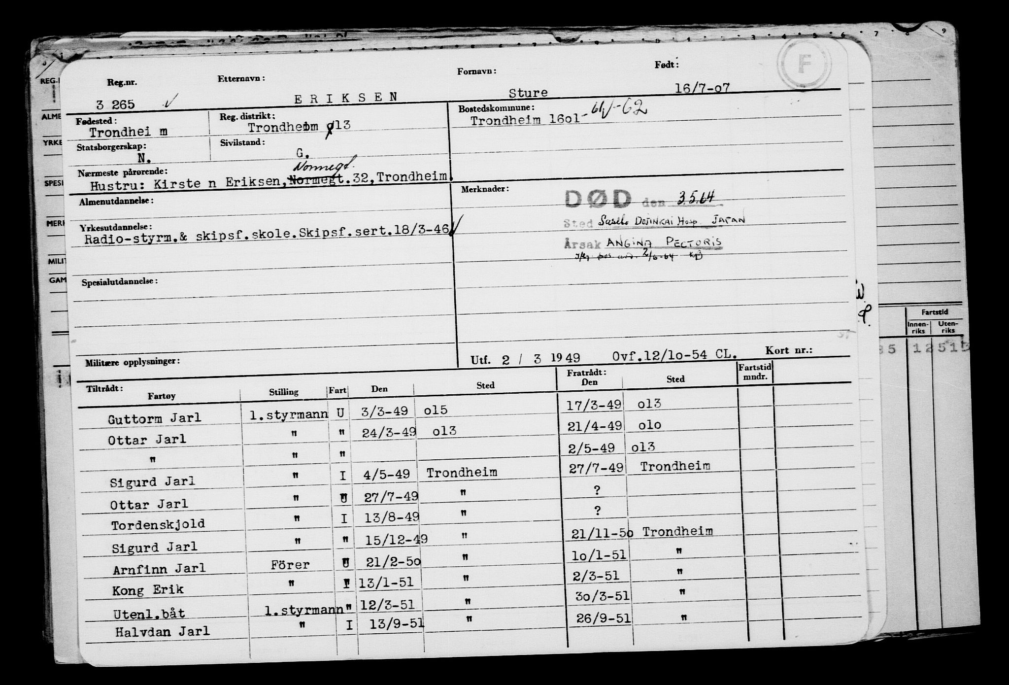 Direktoratet for sjømenn, AV/RA-S-3545/G/Gb/L0072: Hovedkort, 1907, p. 201