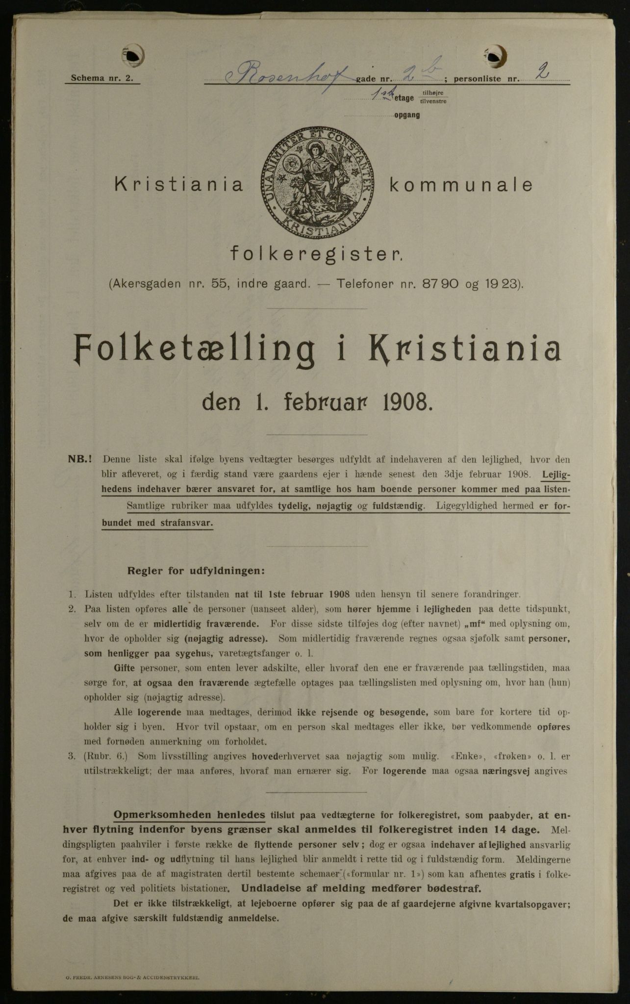 OBA, Municipal Census 1908 for Kristiania, 1908, p. 75203