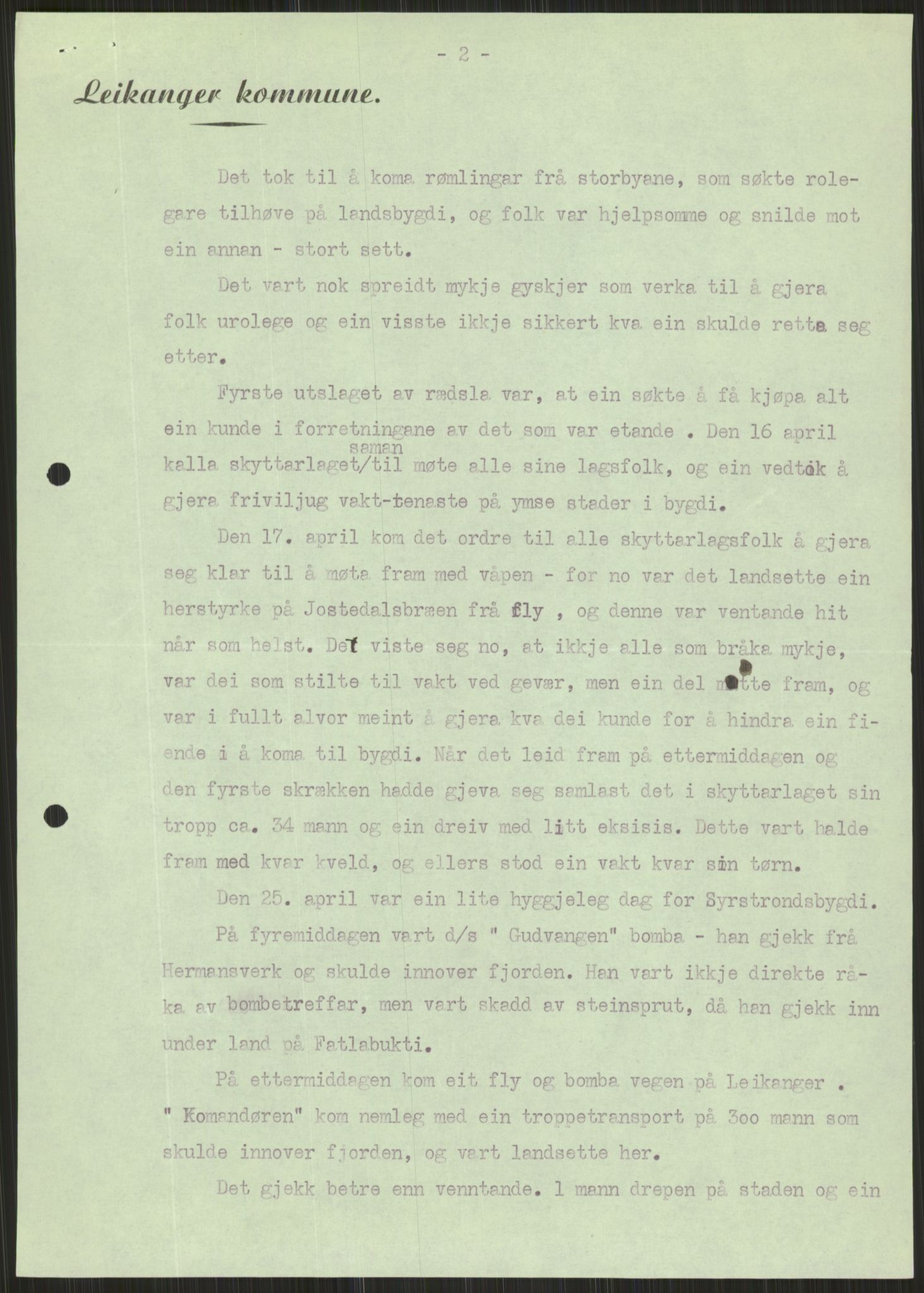 Forsvaret, Forsvarets krigshistoriske avdeling, RA/RAFA-2017/Y/Ya/L0015: II-C-11-31 - Fylkesmenn.  Rapporter om krigsbegivenhetene 1940., 1940, p. 554