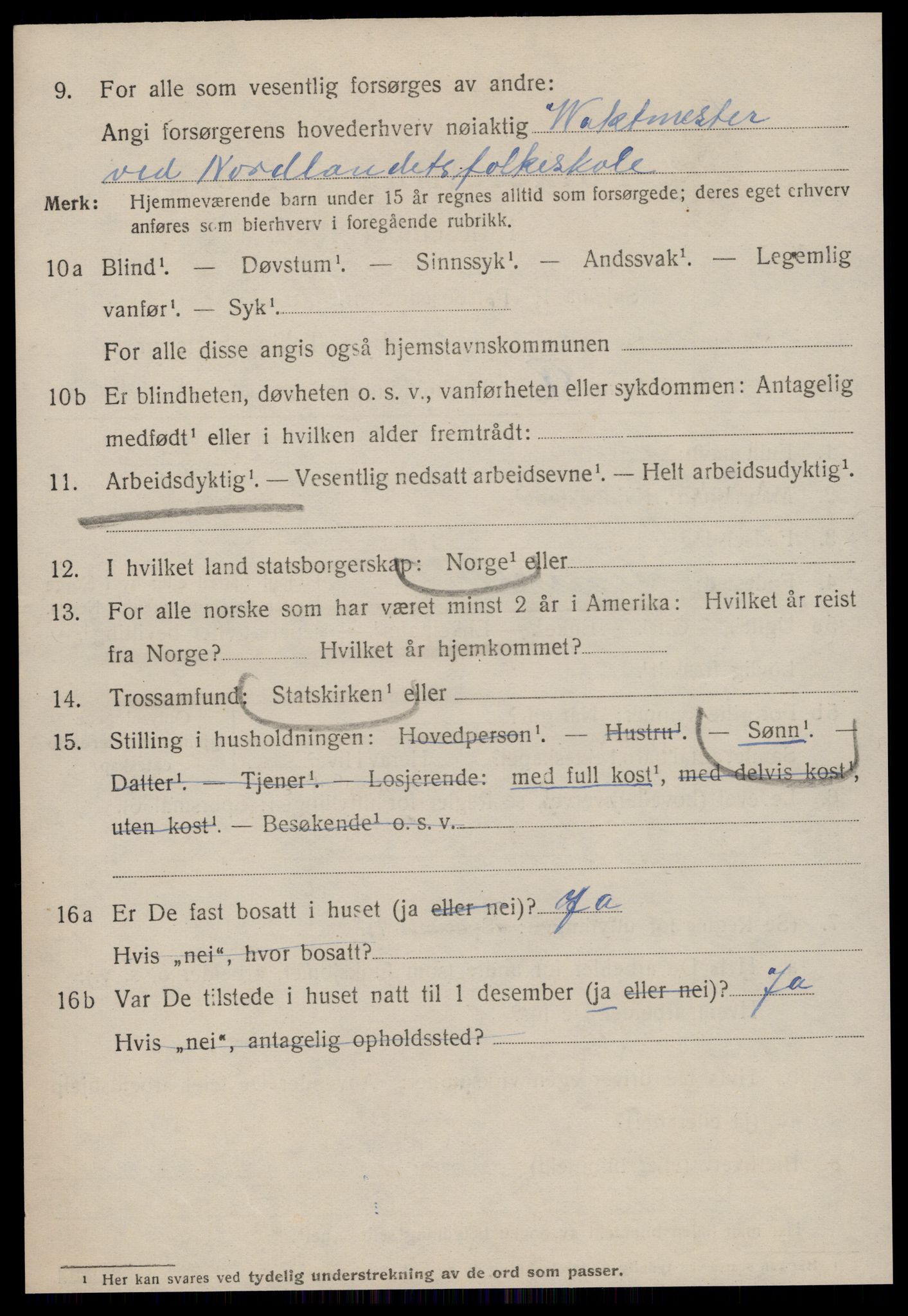 SAT, 1920 census for Kristiansund, 1920, p. 35878