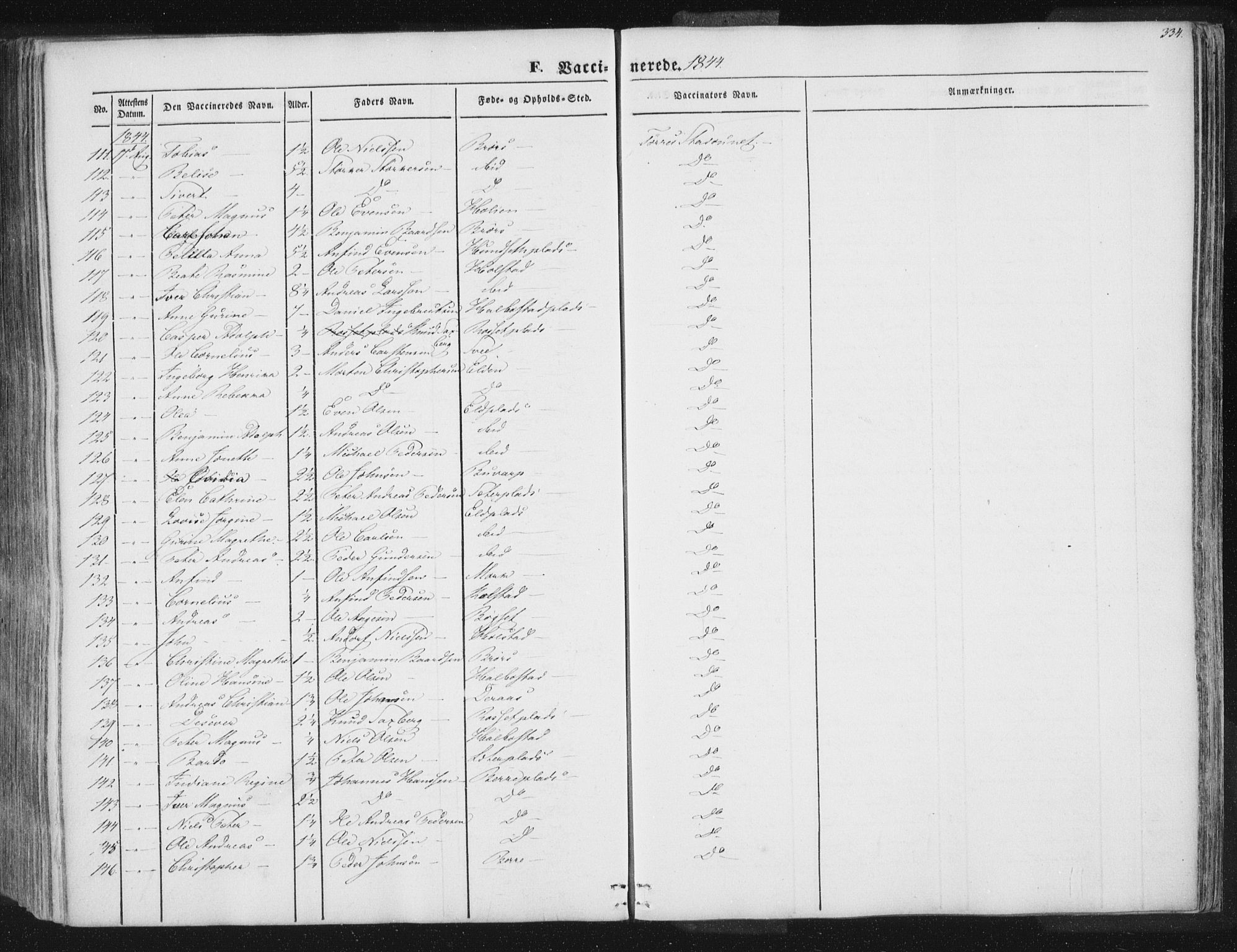 Ministerialprotokoller, klokkerbøker og fødselsregistre - Nord-Trøndelag, AV/SAT-A-1458/741/L0392: Parish register (official) no. 741A06, 1836-1848, p. 334