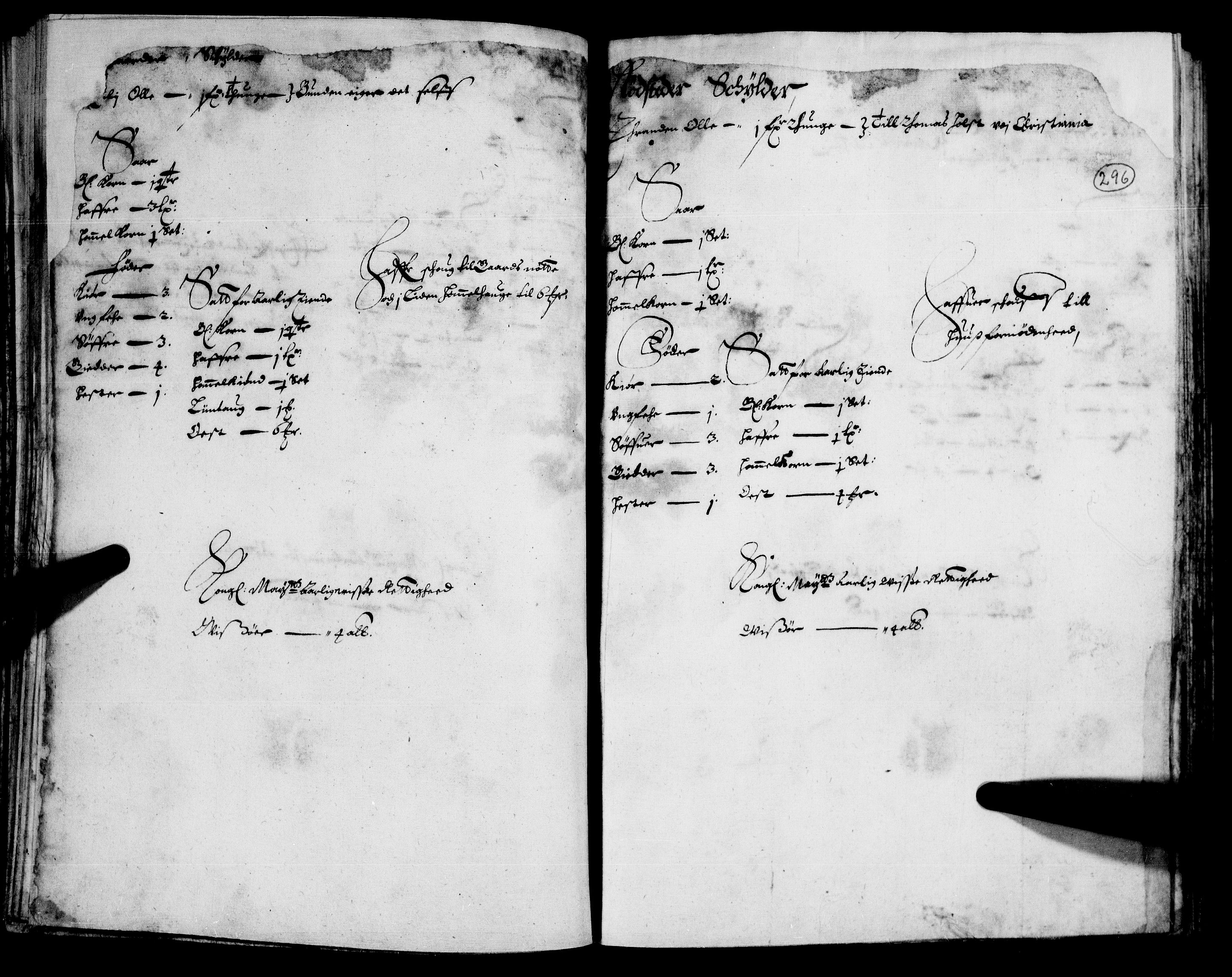 Rentekammeret inntil 1814, Realistisk ordnet avdeling, AV/RA-EA-4070/N/Nb/Nba/L0008: Nedre Romerike fogderi, 2. del, 1666, p. 295b-296a