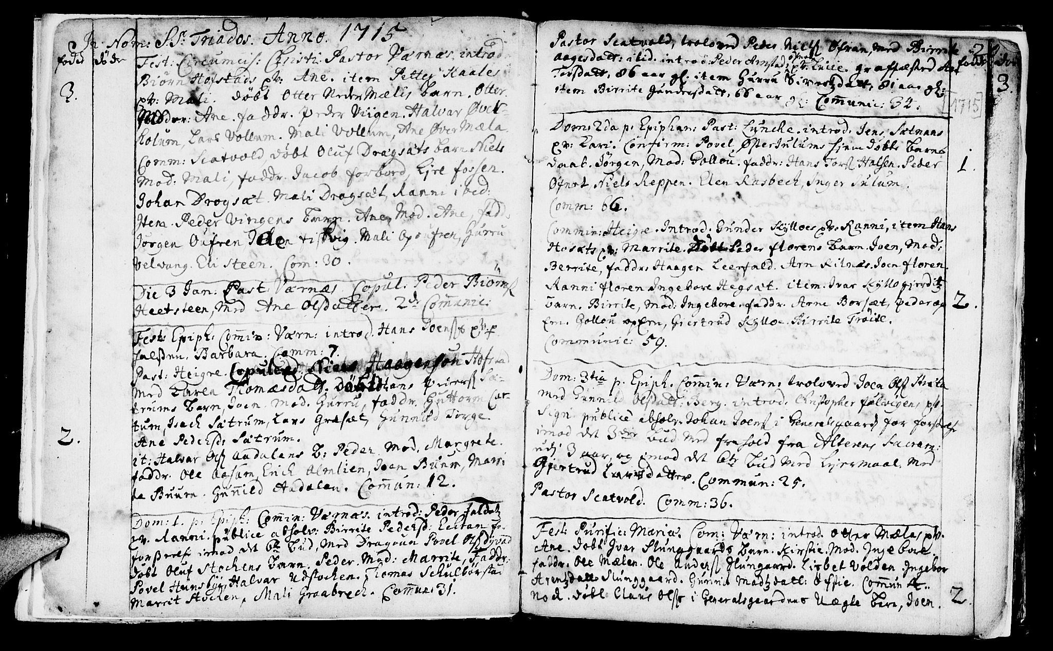 Ministerialprotokoller, klokkerbøker og fødselsregistre - Nord-Trøndelag, AV/SAT-A-1458/709/L0054: Parish register (official) no. 709A02, 1714-1738, p. 20