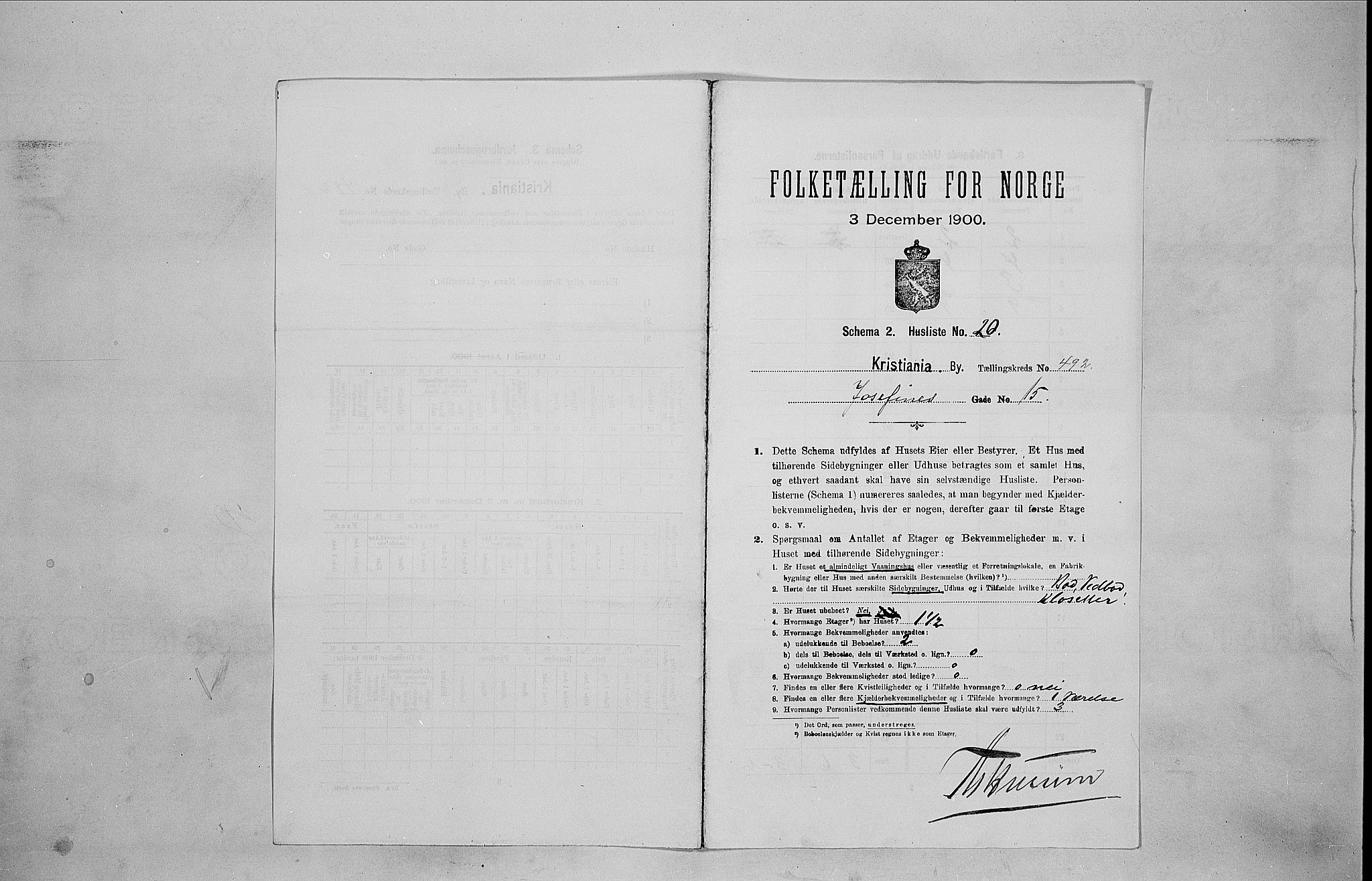 SAO, 1900 census for Kristiania, 1900, p. 44262