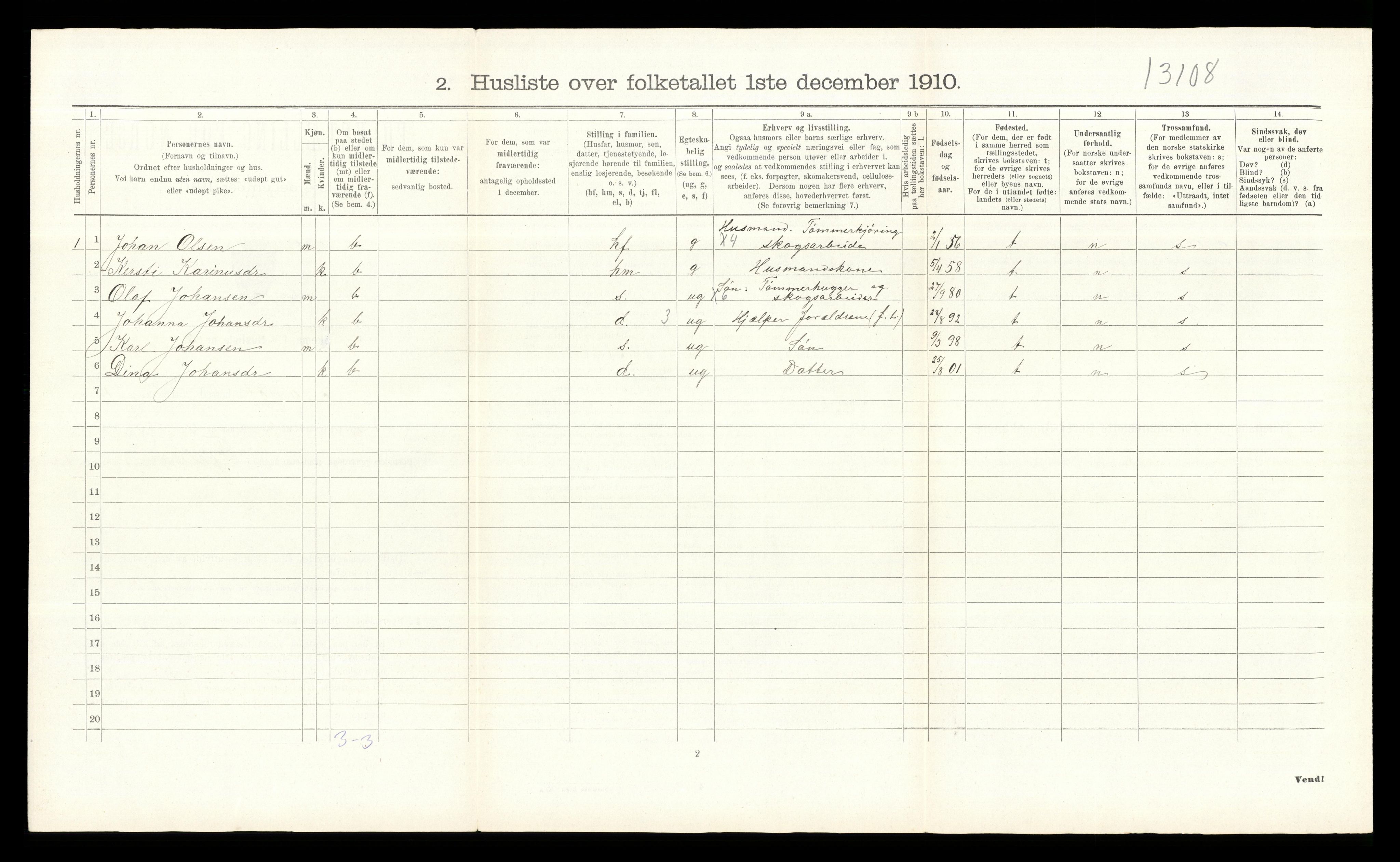 RA, 1910 census for Åmot, 1910, p. 1234