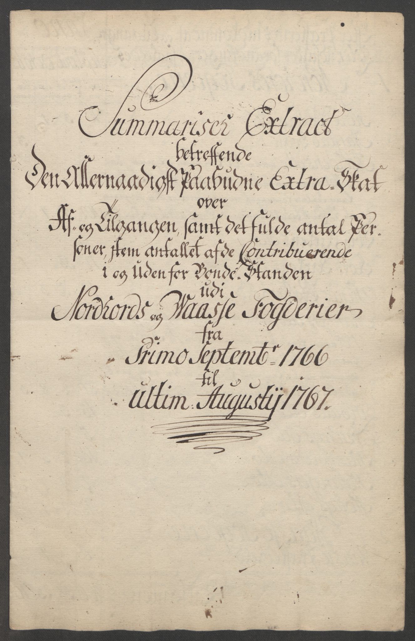Rentekammeret inntil 1814, Reviderte regnskaper, Fogderegnskap, RA/EA-4092/R51/L3303: Ekstraskatten Nordhordland og Voss, 1762-1772, p. 149