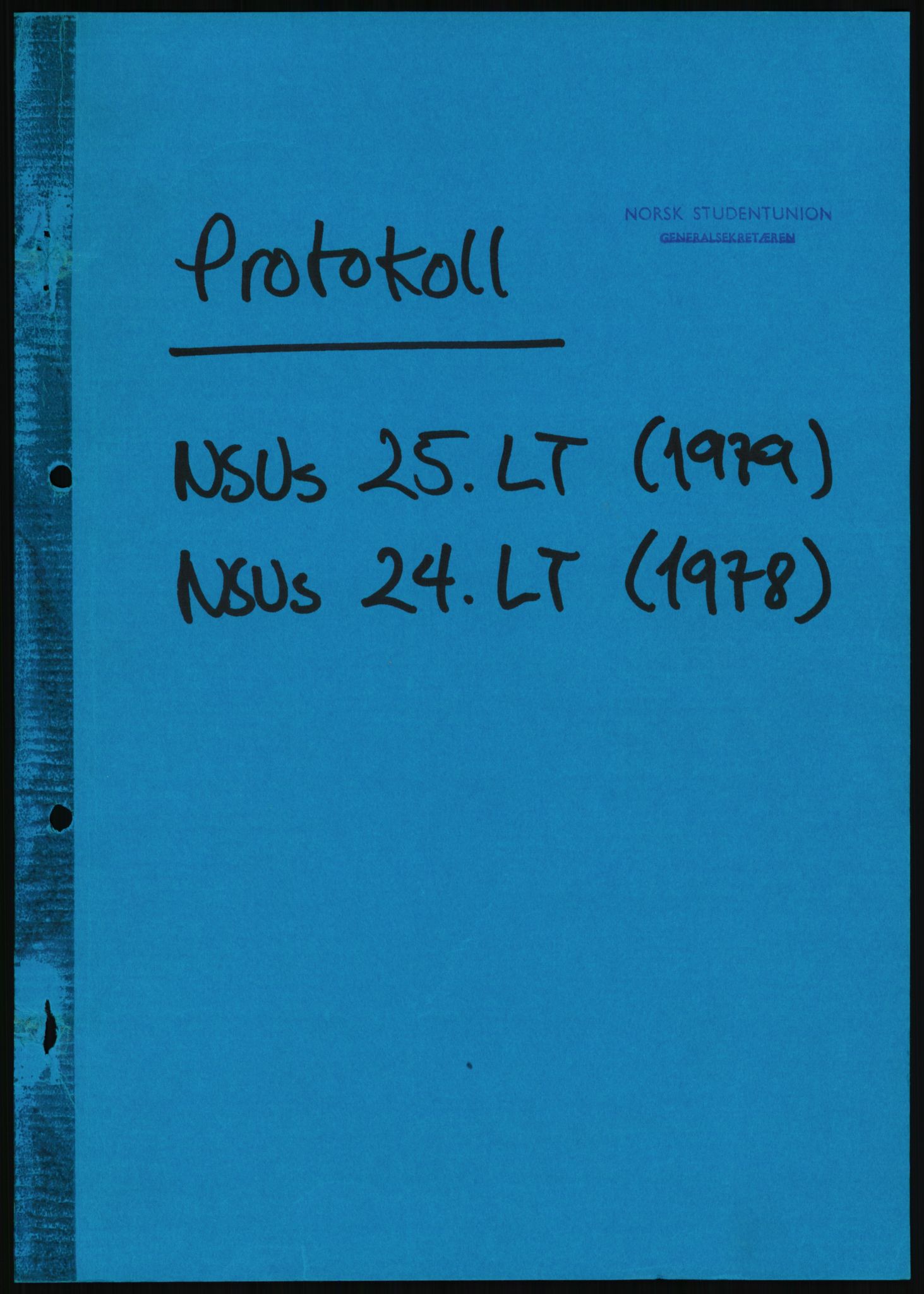 Norsk Studentunion, AV/RA-PA-0794/Fg/L0067: Landstinget, 1968-1979