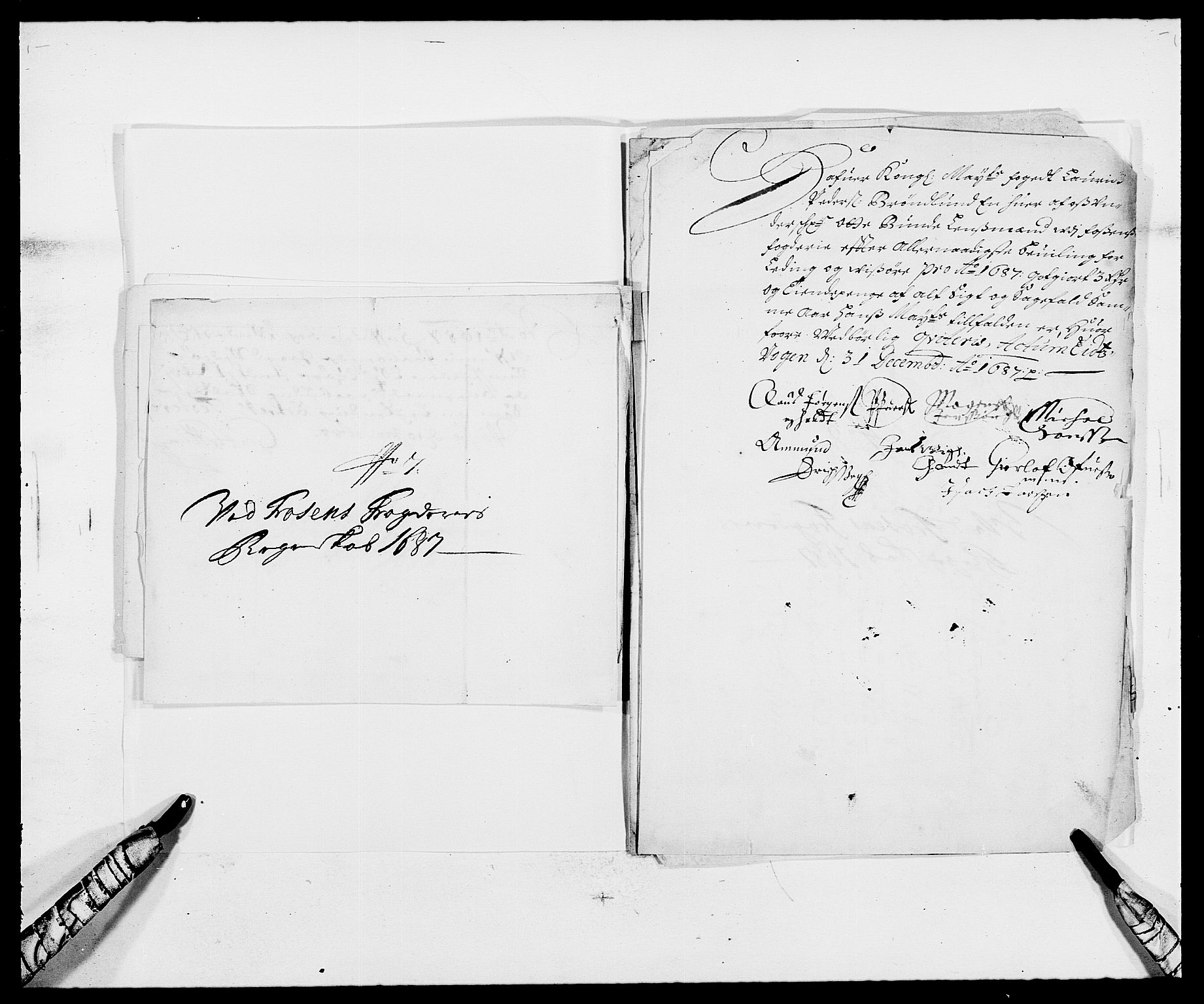 Rentekammeret inntil 1814, Reviderte regnskaper, Fogderegnskap, AV/RA-EA-4092/R57/L3845: Fogderegnskap Fosen, 1687, p. 210