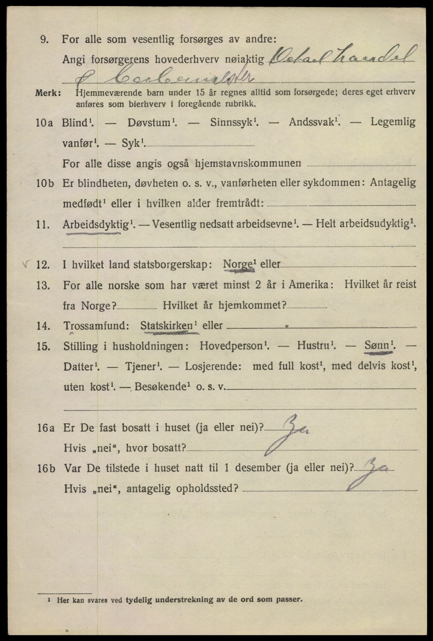 SAO, 1920 census for Kristiania, 1920, p. 325638