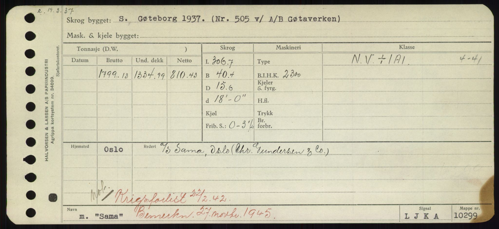 Sjøfartsdirektoratet med forløpere, Skipsmålingen, AV/RA-S-1627/H/Hd/L0031: Fartøy, Rju-Sam, p. 647