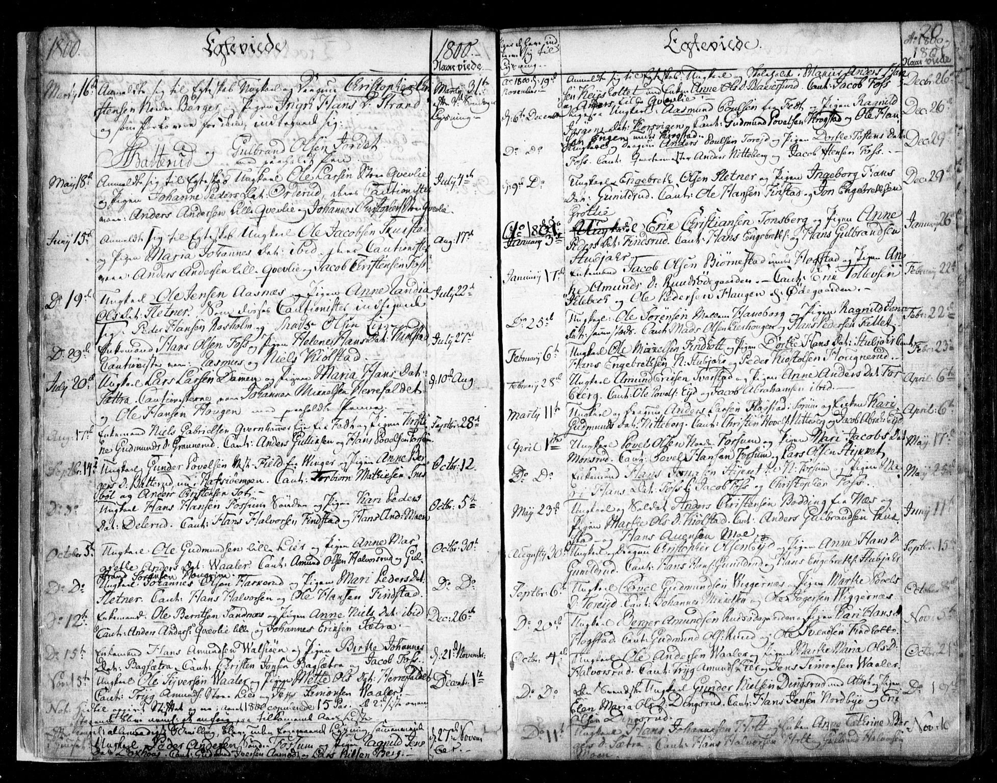 Aurskog prestekontor Kirkebøker, SAO/A-10304a/F/Fa/L0003: Parish register (official) no. I 3, 1767-1807, p. 20