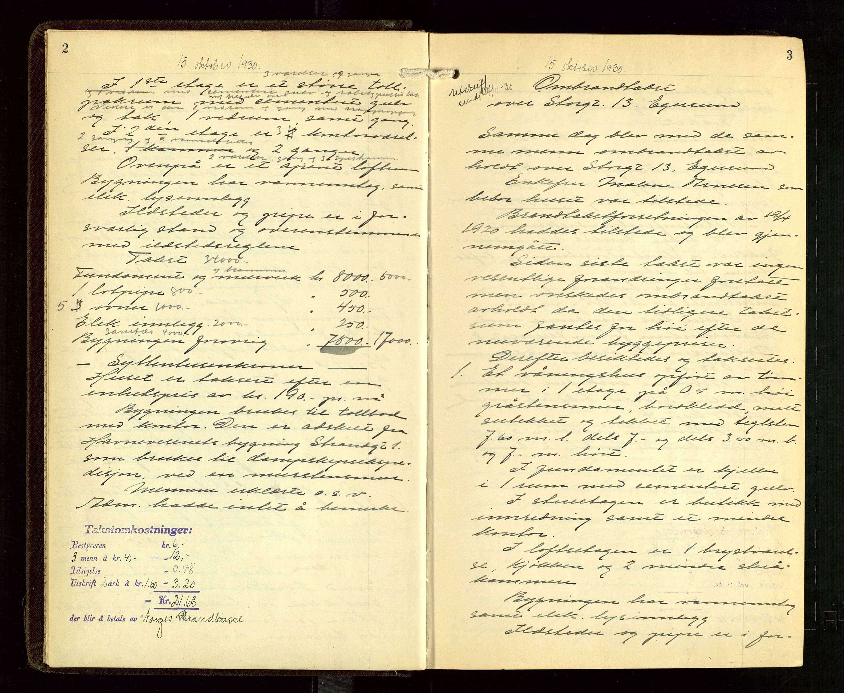 Eigersund lensmannskontor, AV/SAST-A-100171/God/L0011: "Branntakstprotokoll", 1930-1942, p. 2-3