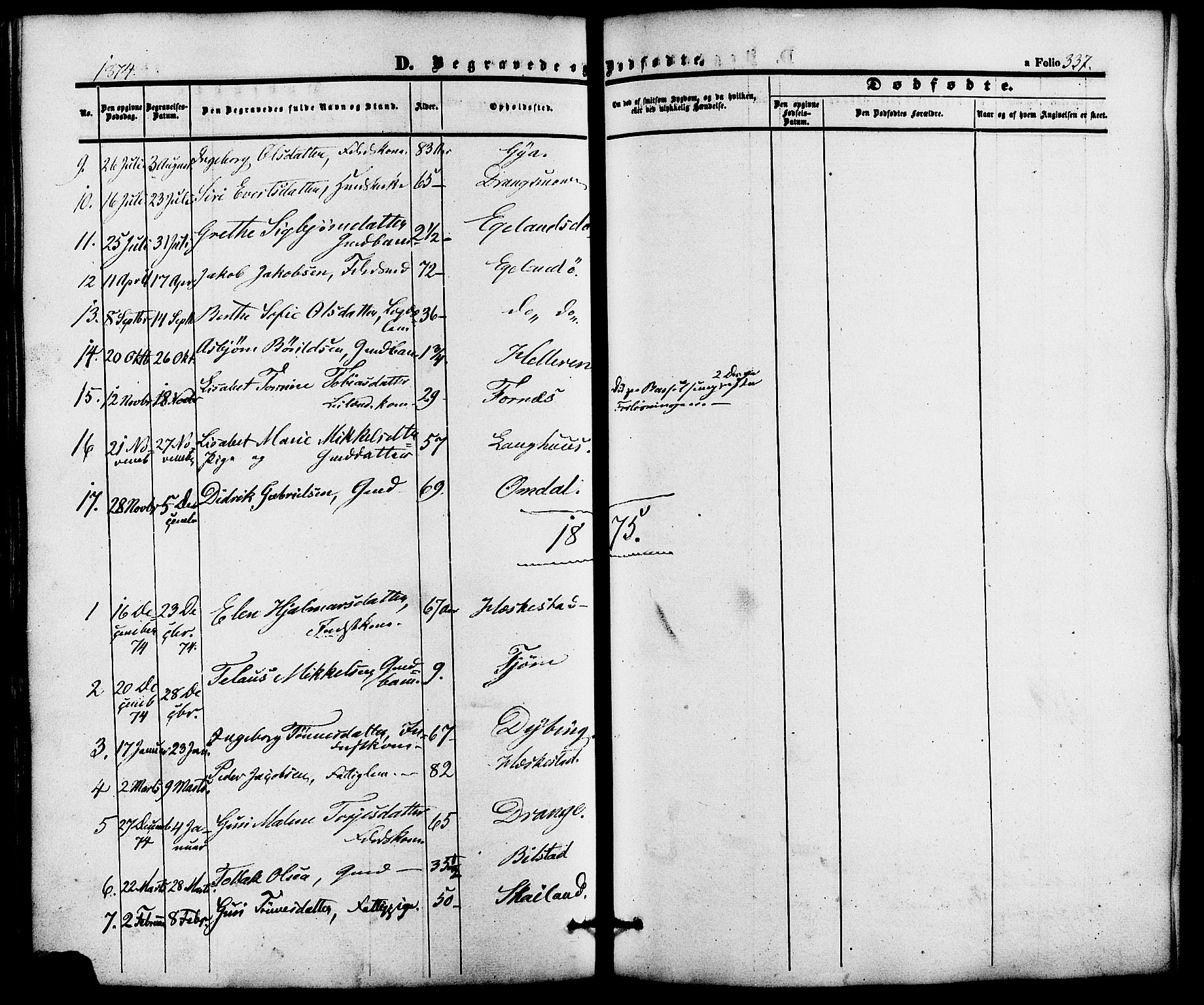 Lund sokneprestkontor, AV/SAST-A-101809/S06/L0010: Parish register (official) no. A 9, 1854-1886, p. 337