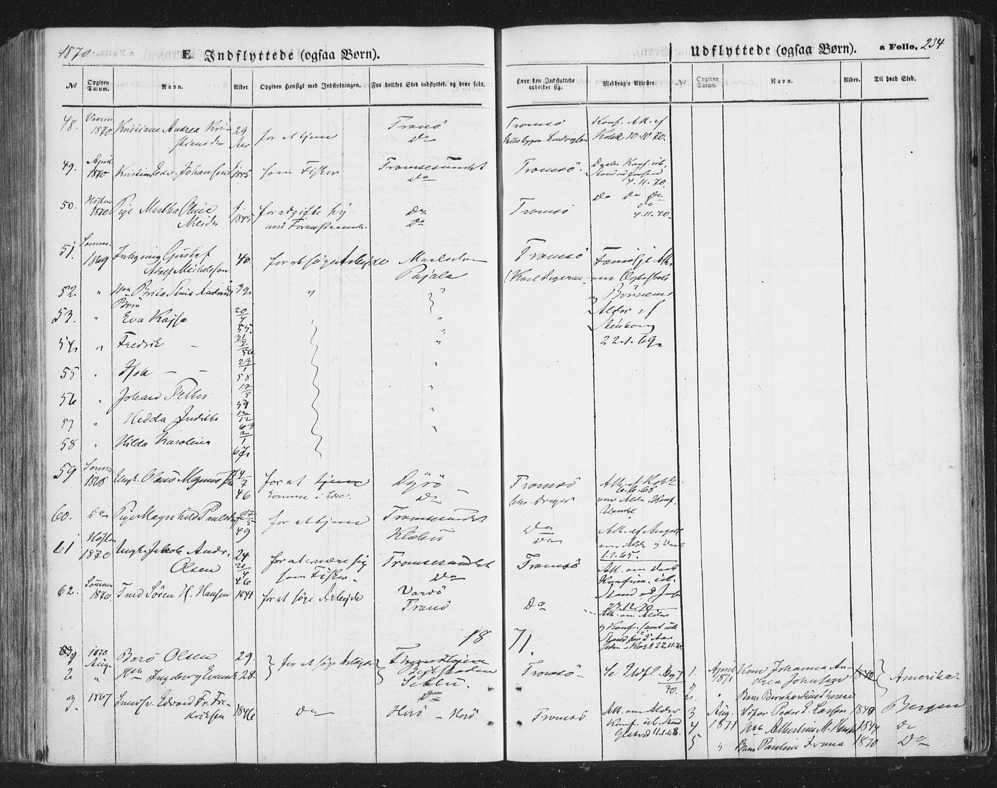 Tromsø sokneprestkontor/stiftsprosti/domprosti, SATØ/S-1343/G/Ga/L0012kirke: Parish register (official) no. 12, 1865-1871, p. 234