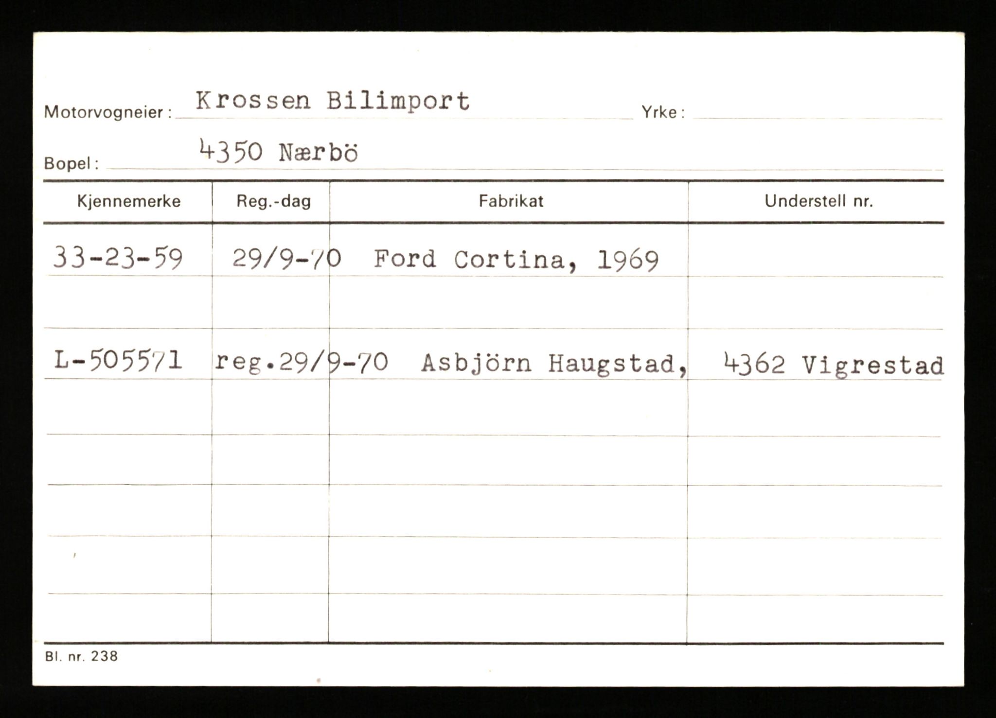 Stavanger trafikkstasjon, AV/SAST-A-101942/0/G/L0011: Registreringsnummer: 240000 - 363477, 1930-1971, p. 2501