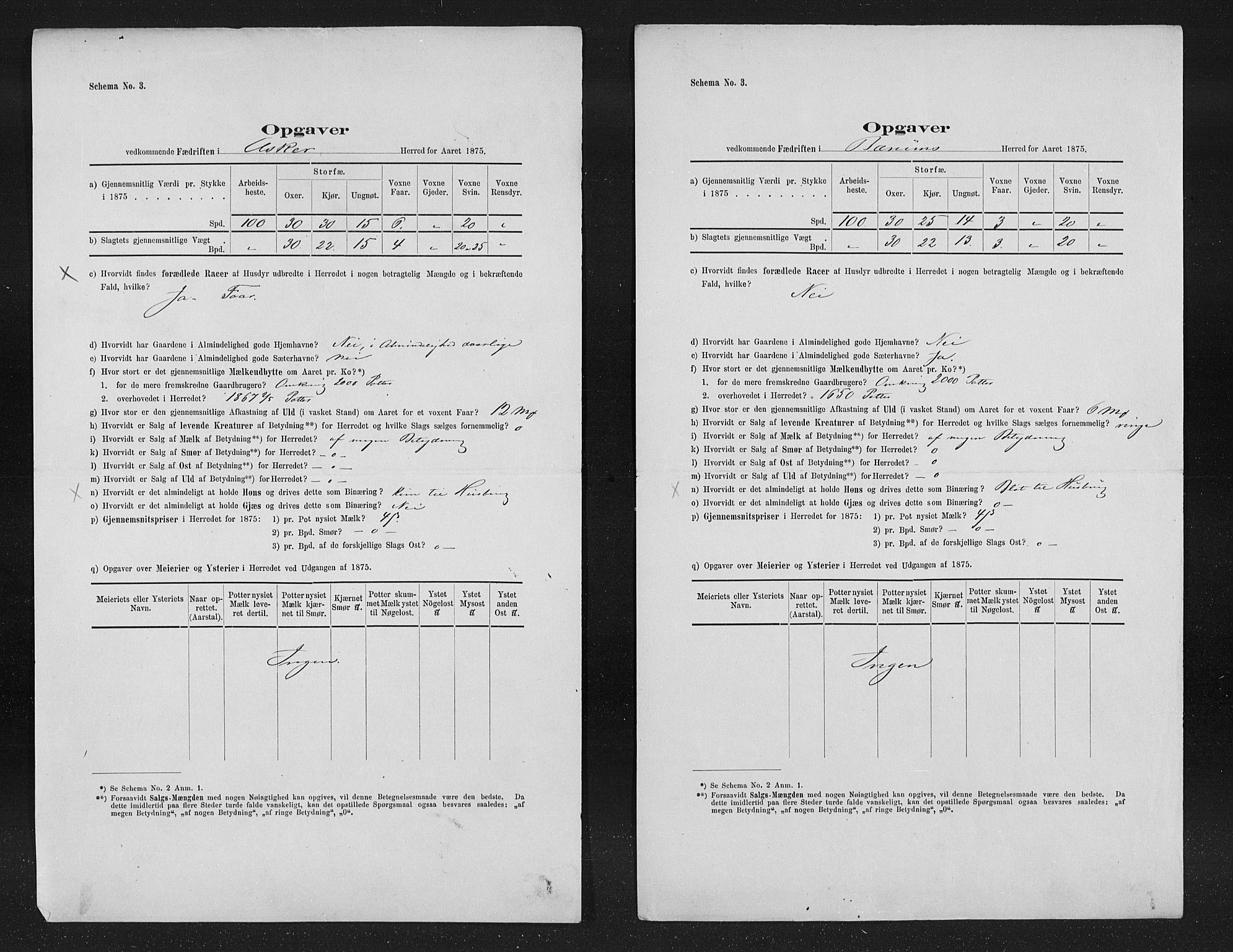 Statistisk sentralbyrå, Næringsøkonomiske emner, Generelt - Amtmennenes femårsberetninger, AV/RA-S-2233/F/Fa/L0037: --, 1871-1875, p. 665