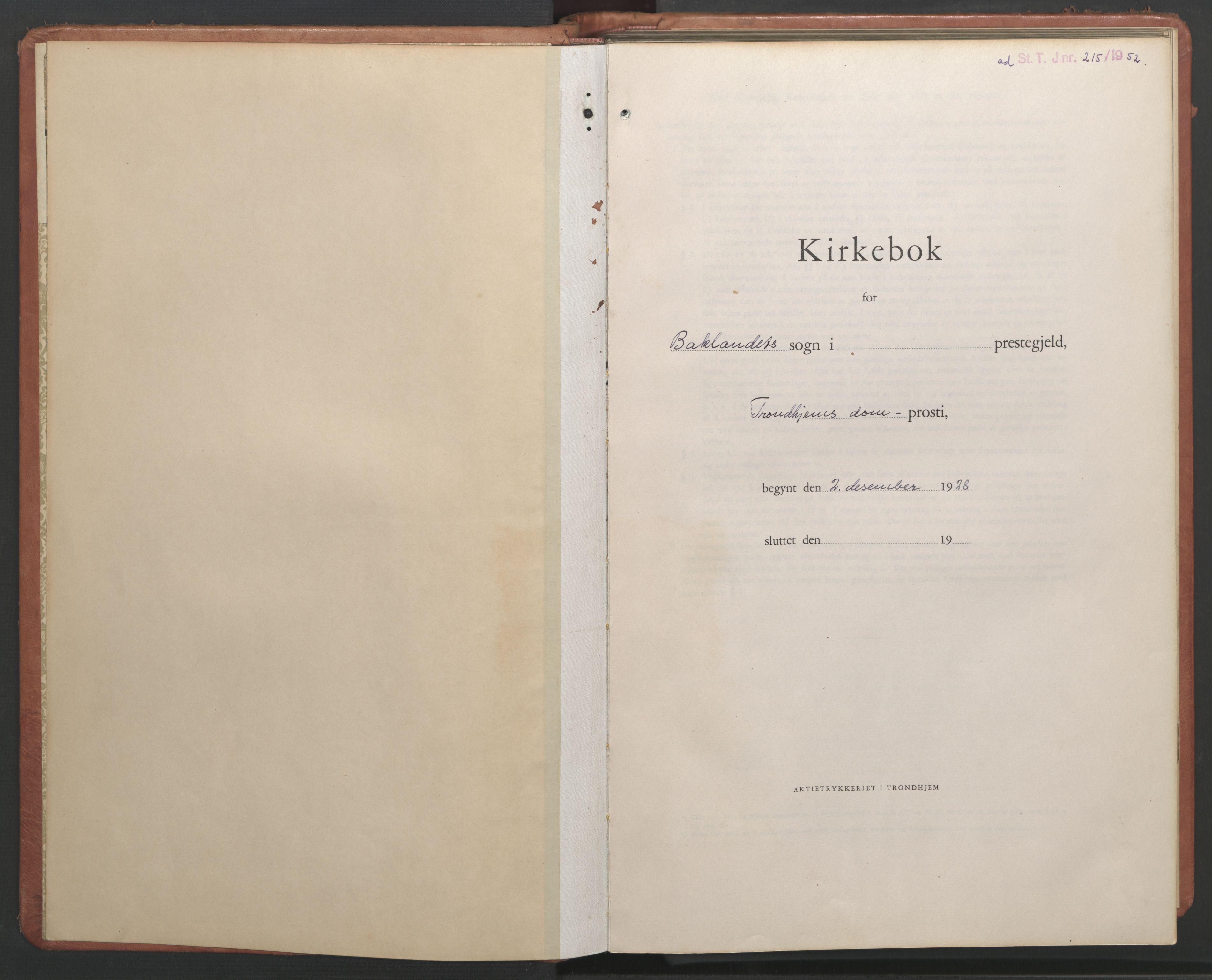 Ministerialprotokoller, klokkerbøker og fødselsregistre - Sør-Trøndelag, SAT/A-1456/604/L0228: Parish register (copy) no. 604C11, 1928-1950
