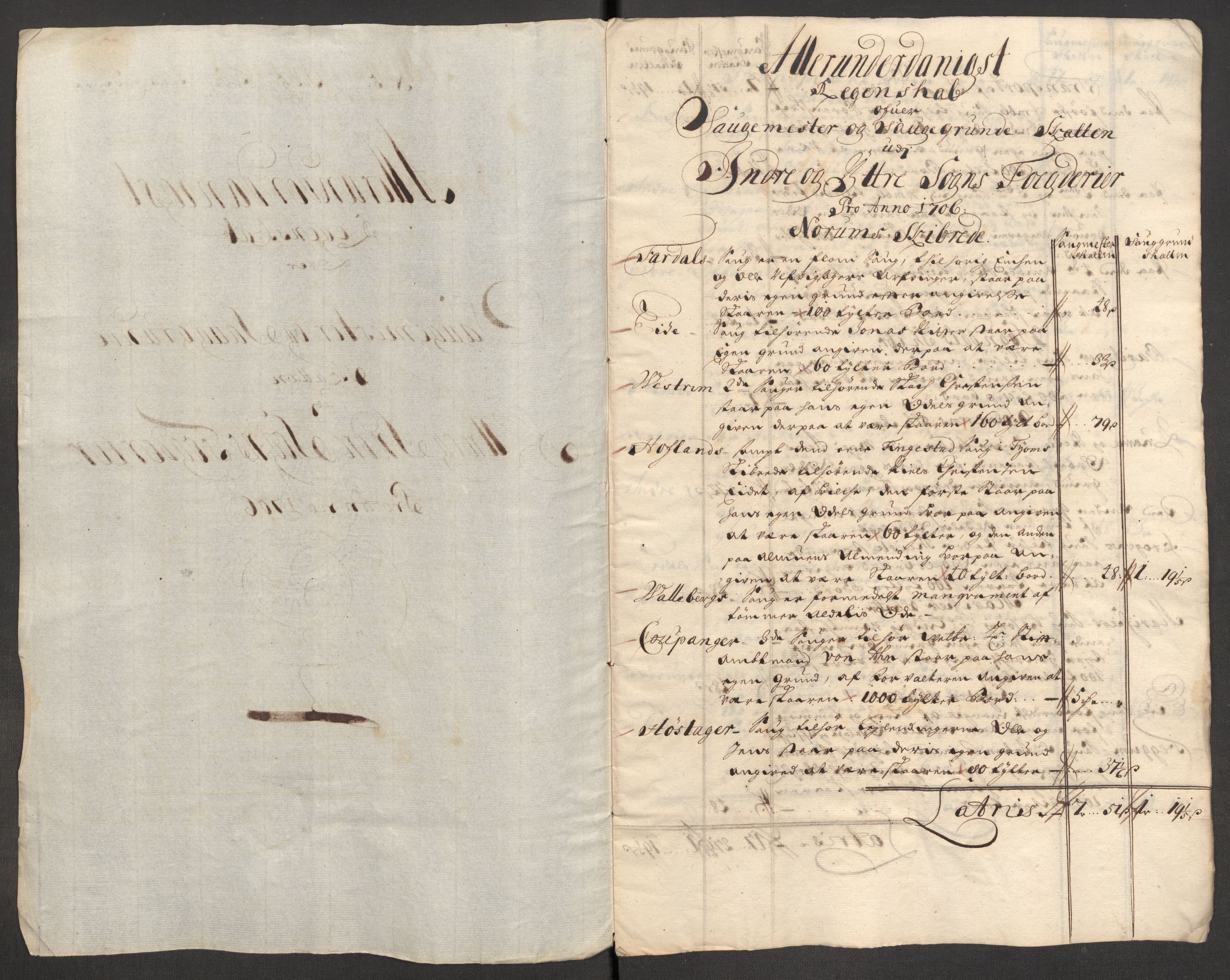Rentekammeret inntil 1814, Reviderte regnskaper, Fogderegnskap, RA/EA-4092/R52/L3314: Fogderegnskap Sogn, 1705-1707, p. 347