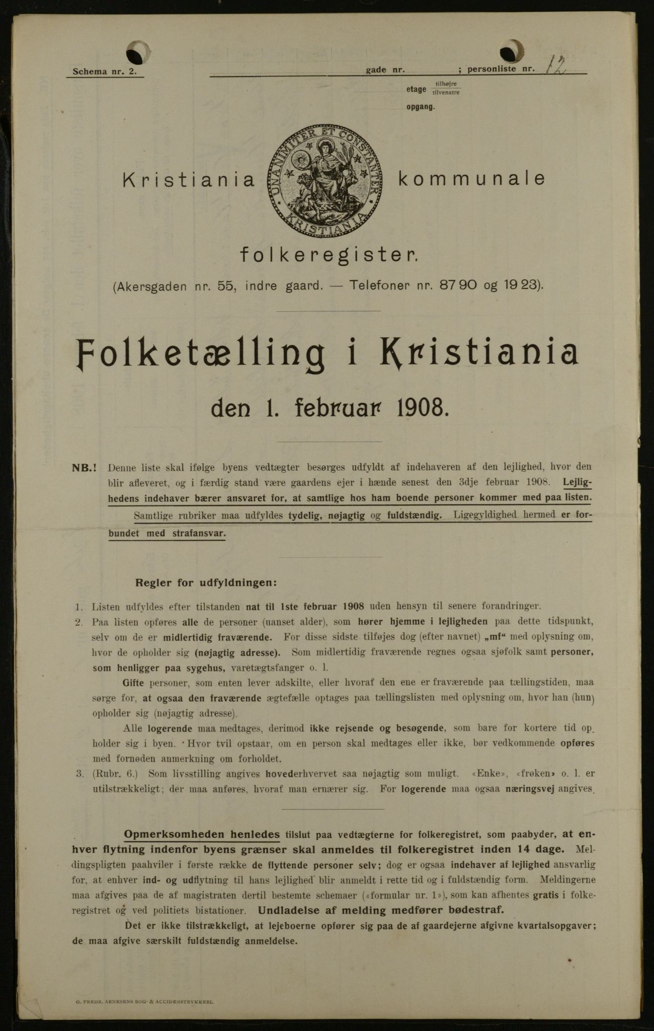 OBA, Municipal Census 1908 for Kristiania, 1908, p. 17938