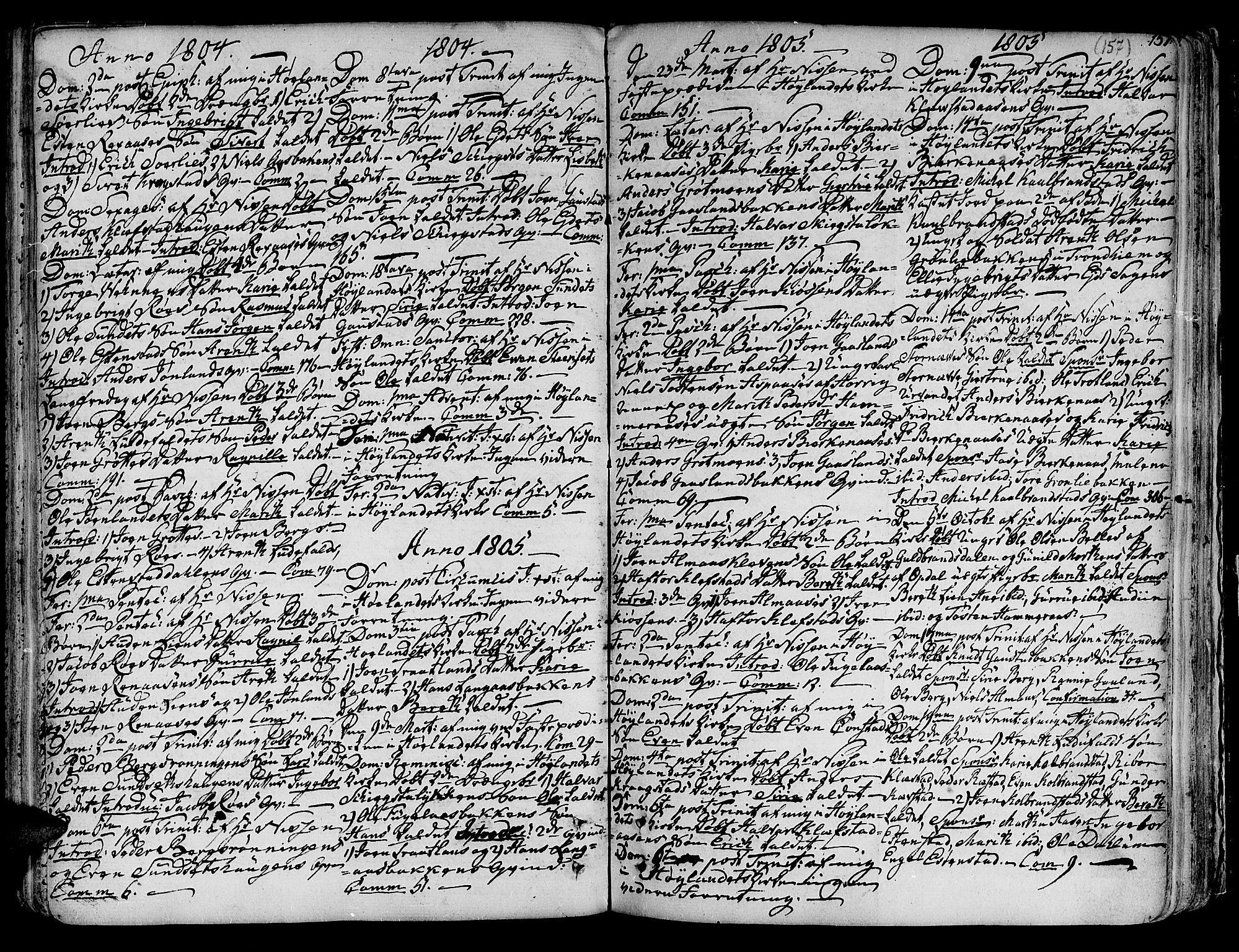 Ministerialprotokoller, klokkerbøker og fødselsregistre - Sør-Trøndelag, SAT/A-1456/691/L1064: Parish register (official) no. 691A02 /4, 1768-1815, p. 157