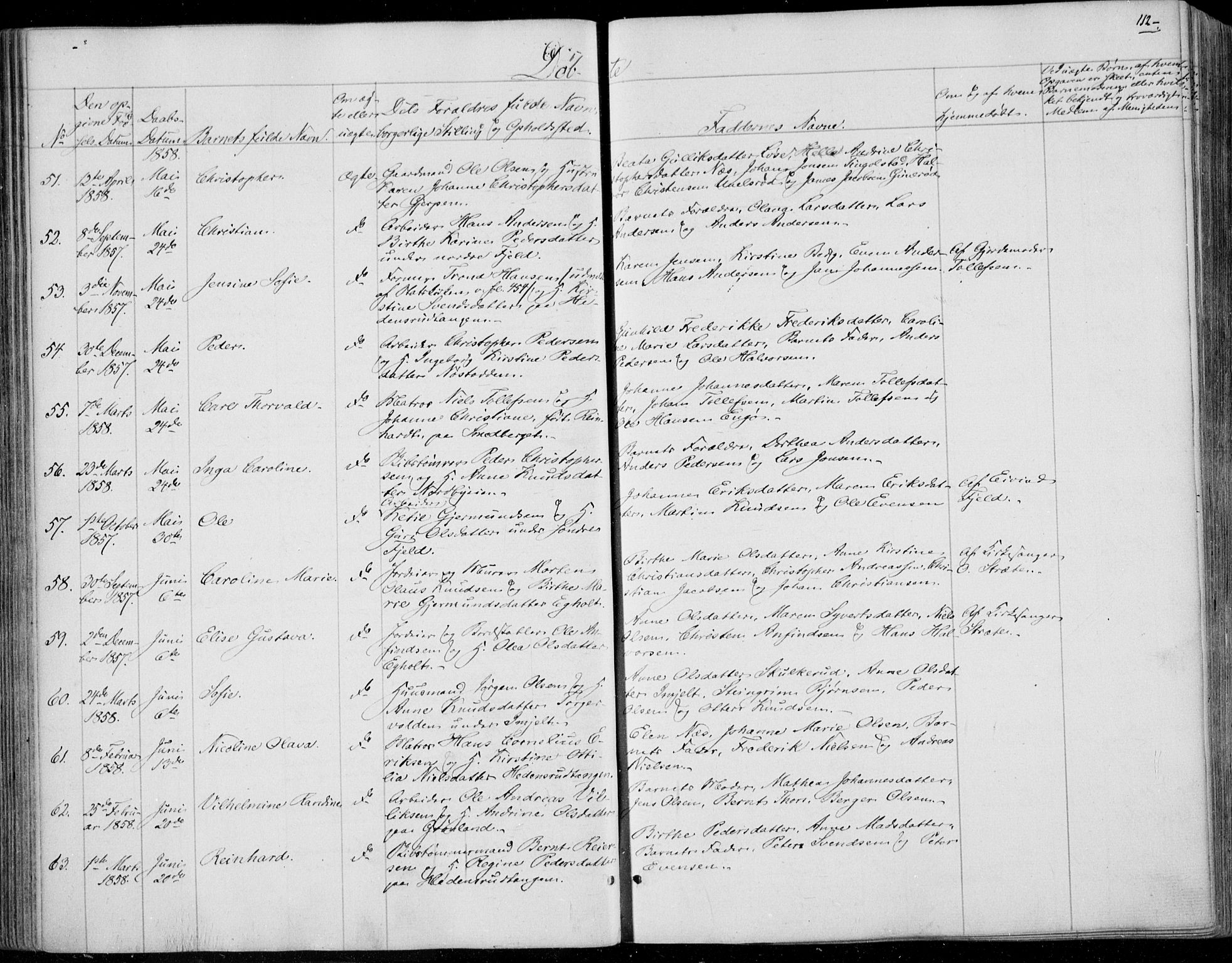 Skoger kirkebøker, AV/SAKO-A-59/F/Fa/L0003: Parish register (official) no. I 3, 1842-1861, p. 112