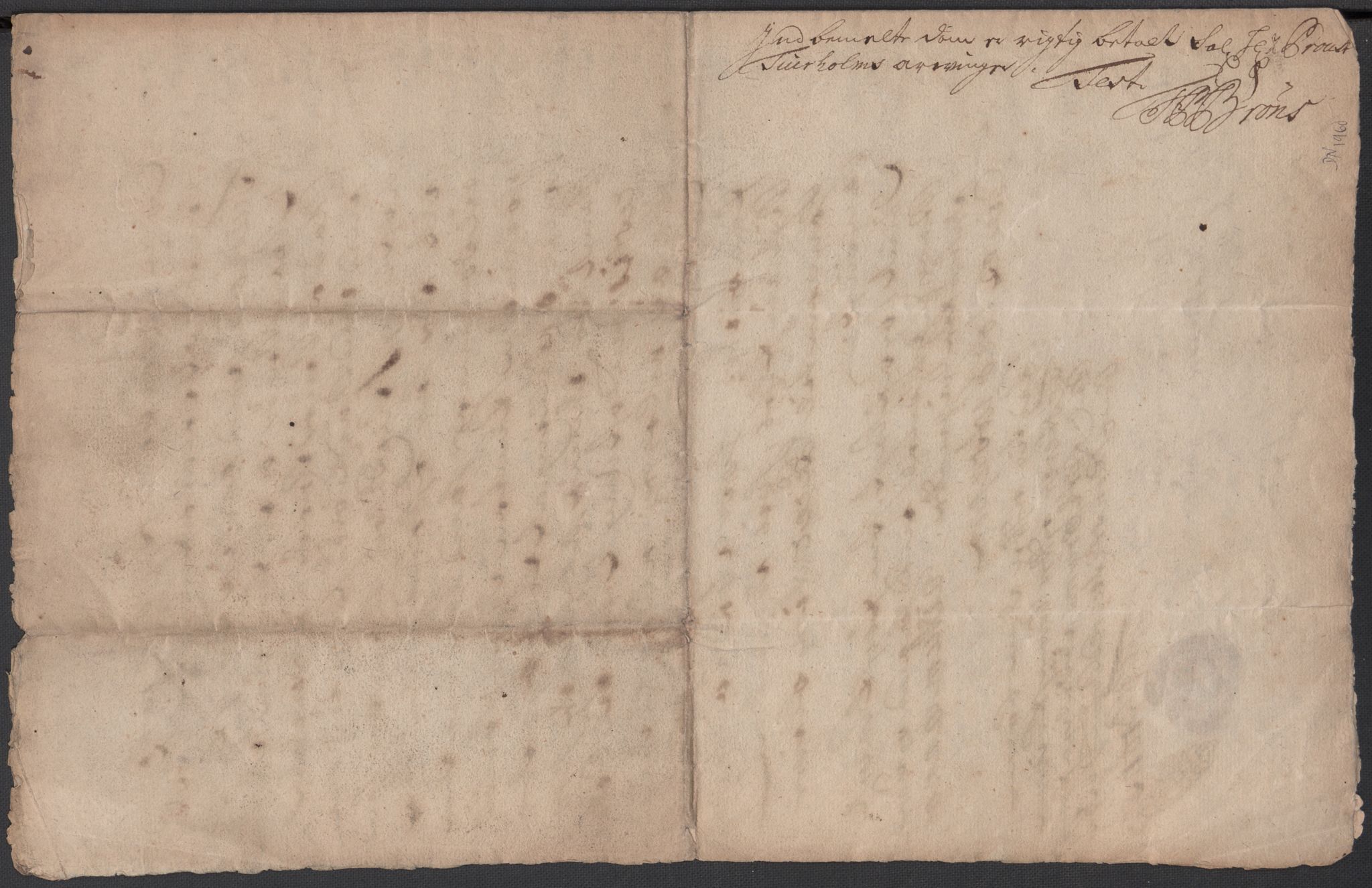 Riksarkivets diplomsamling, AV/RA-EA-5965/F15/L0031: Prestearkiv - Aust-Agder, Vest-Agder og Rogaland, 1575-1768, p. 60