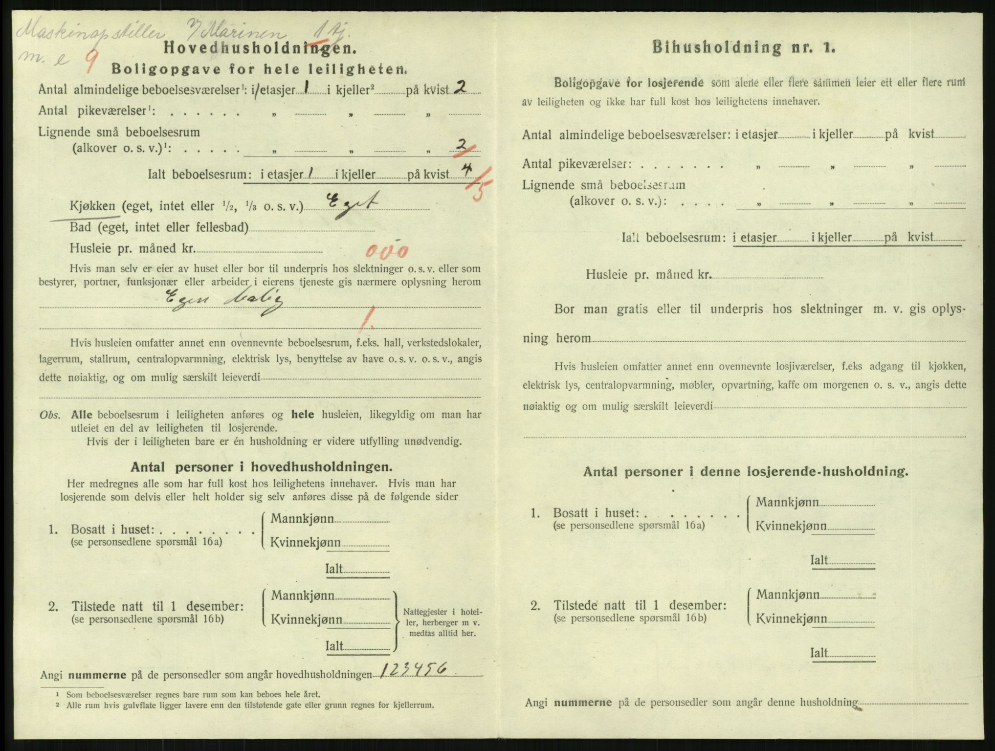 SAKO, 1920 census for Horten, 1920, p. 3914