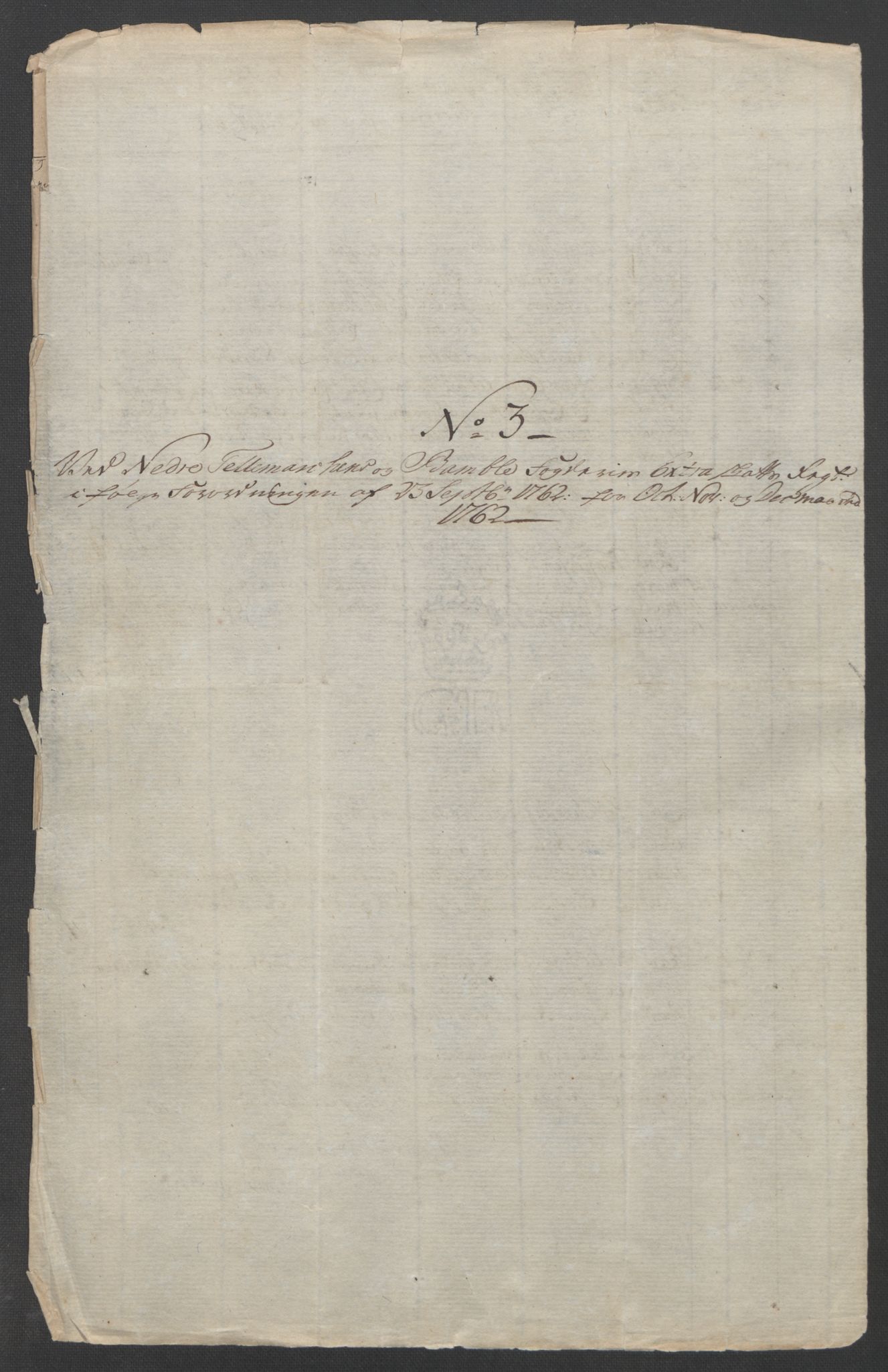 Rentekammeret inntil 1814, Reviderte regnskaper, Fogderegnskap, AV/RA-EA-4092/R37/L2239: Ekstraskatten Nedre Telemark og Bamble, 1762-1763, p. 40