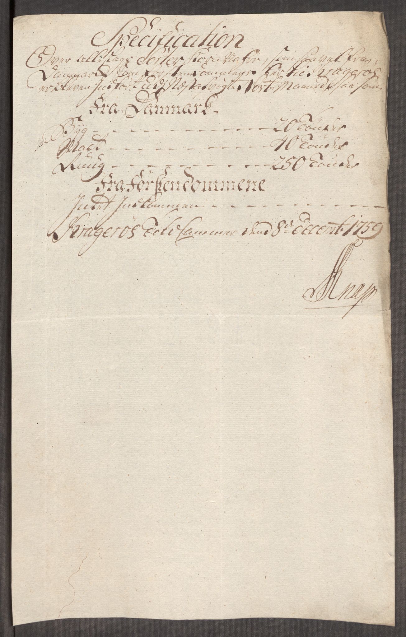 Rentekammeret inntil 1814, Realistisk ordnet avdeling, AV/RA-EA-4070/Oe/L0006: [Ø1]: Priskuranter, 1758-1760, p. 570