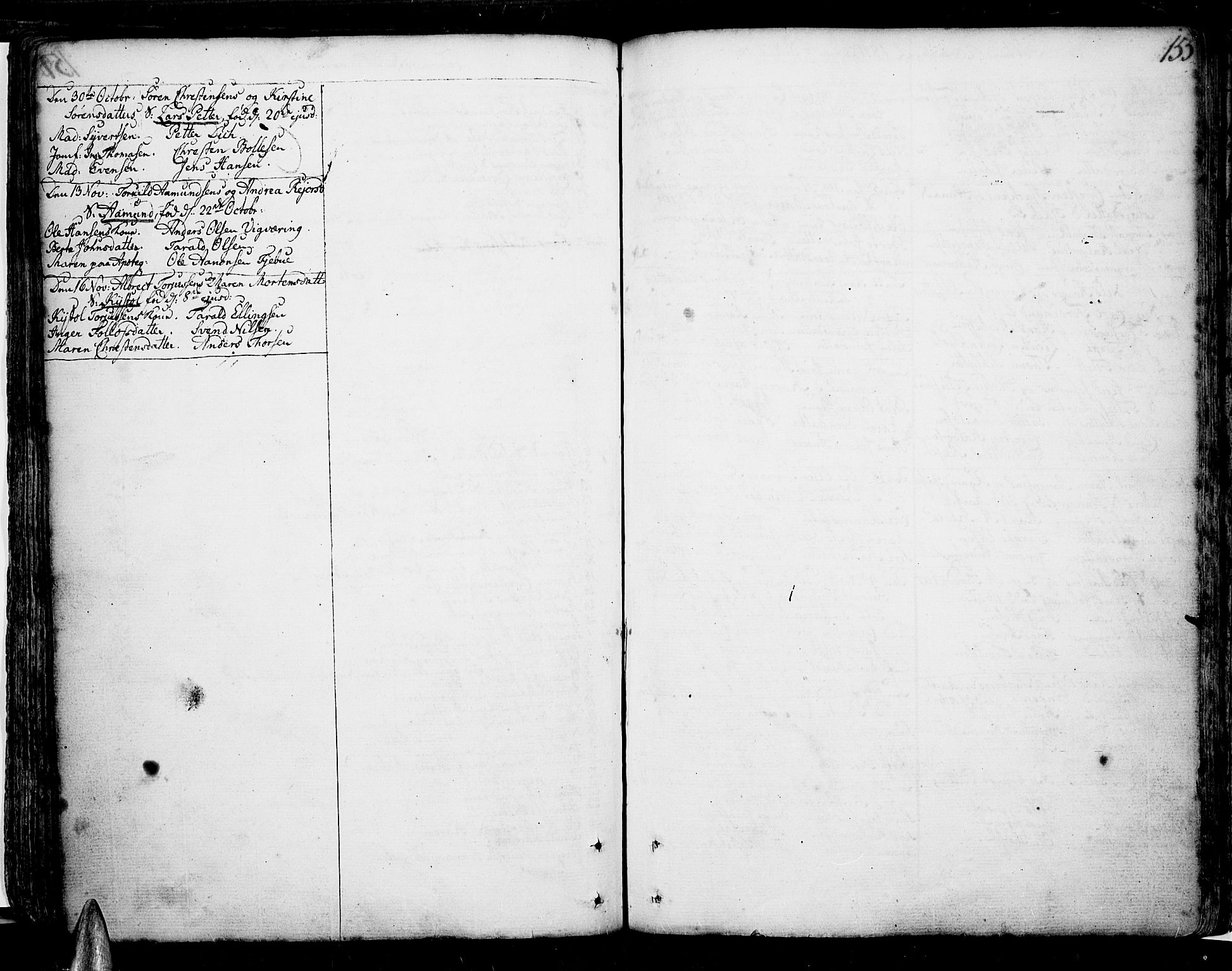 Risør sokneprestkontor, AV/SAK-1111-0035/F/Fb/L0002: Parish register (copy) no. B 2, 1747-1812, p. 155