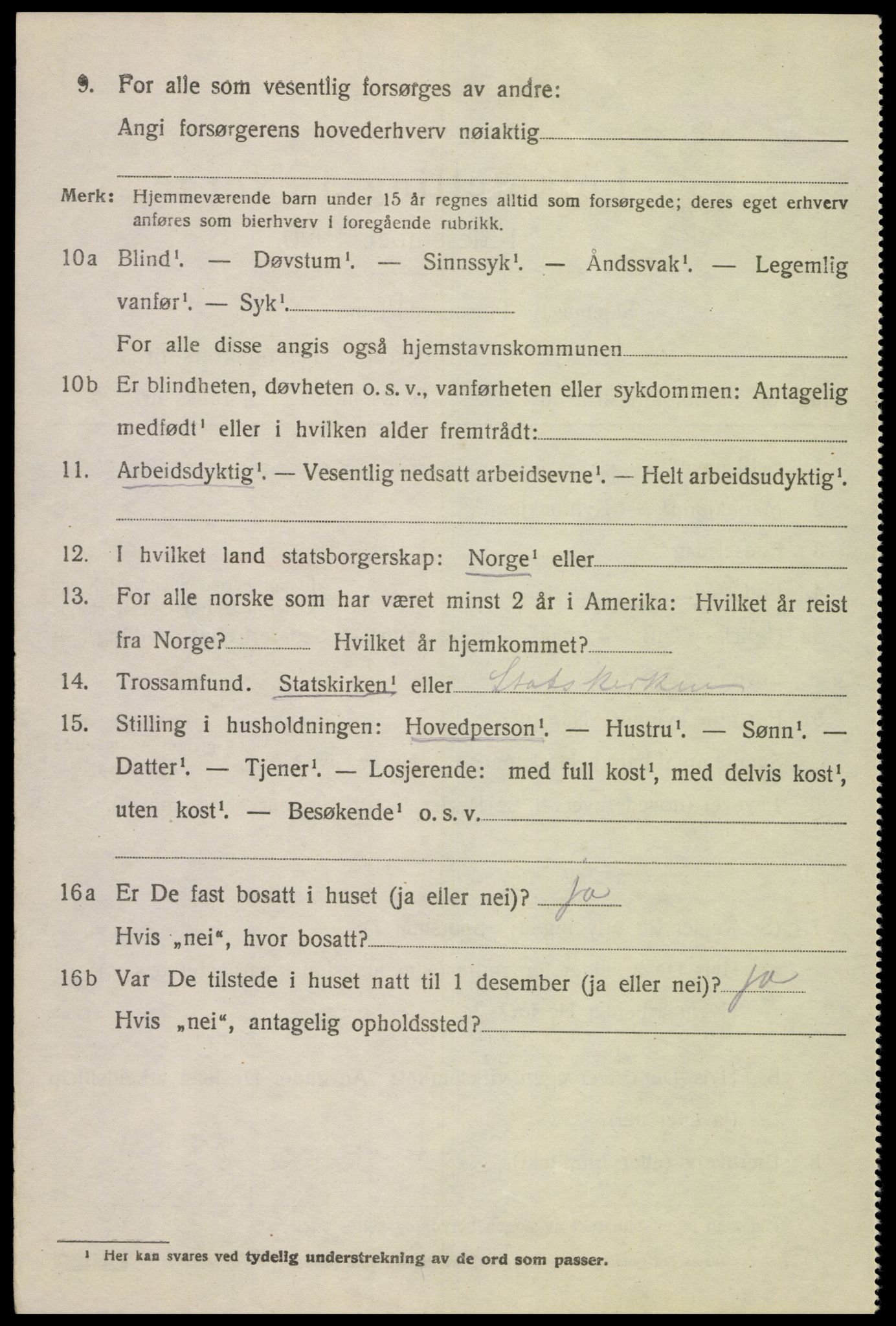 SAK, 1920 census for Nes (V-A), 1920, p. 4235