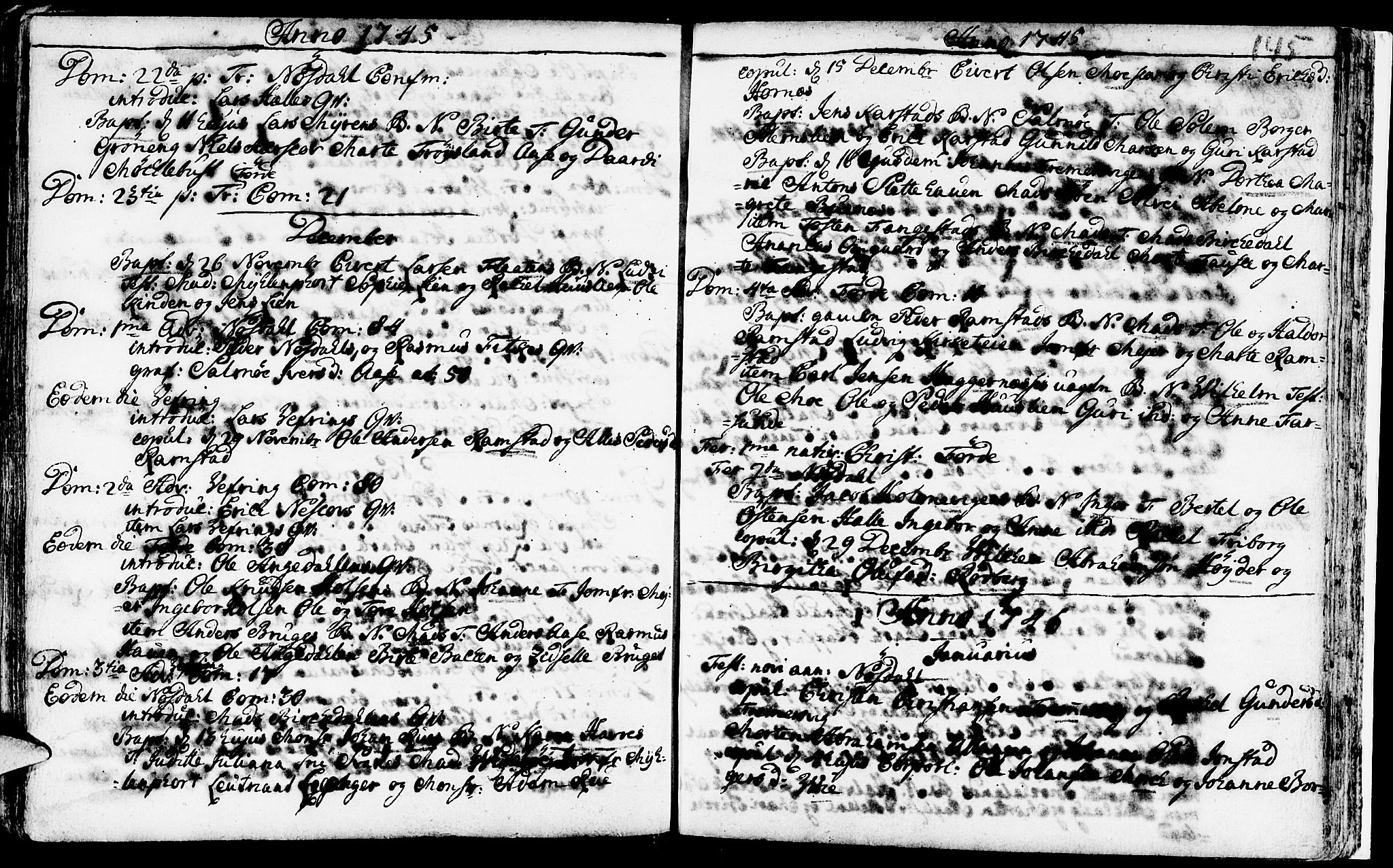 Førde sokneprestembete, AV/SAB-A-79901/H/Haa/Haaa/L0002: Parish register (official) no. A 2, 1728-1748, p. 145